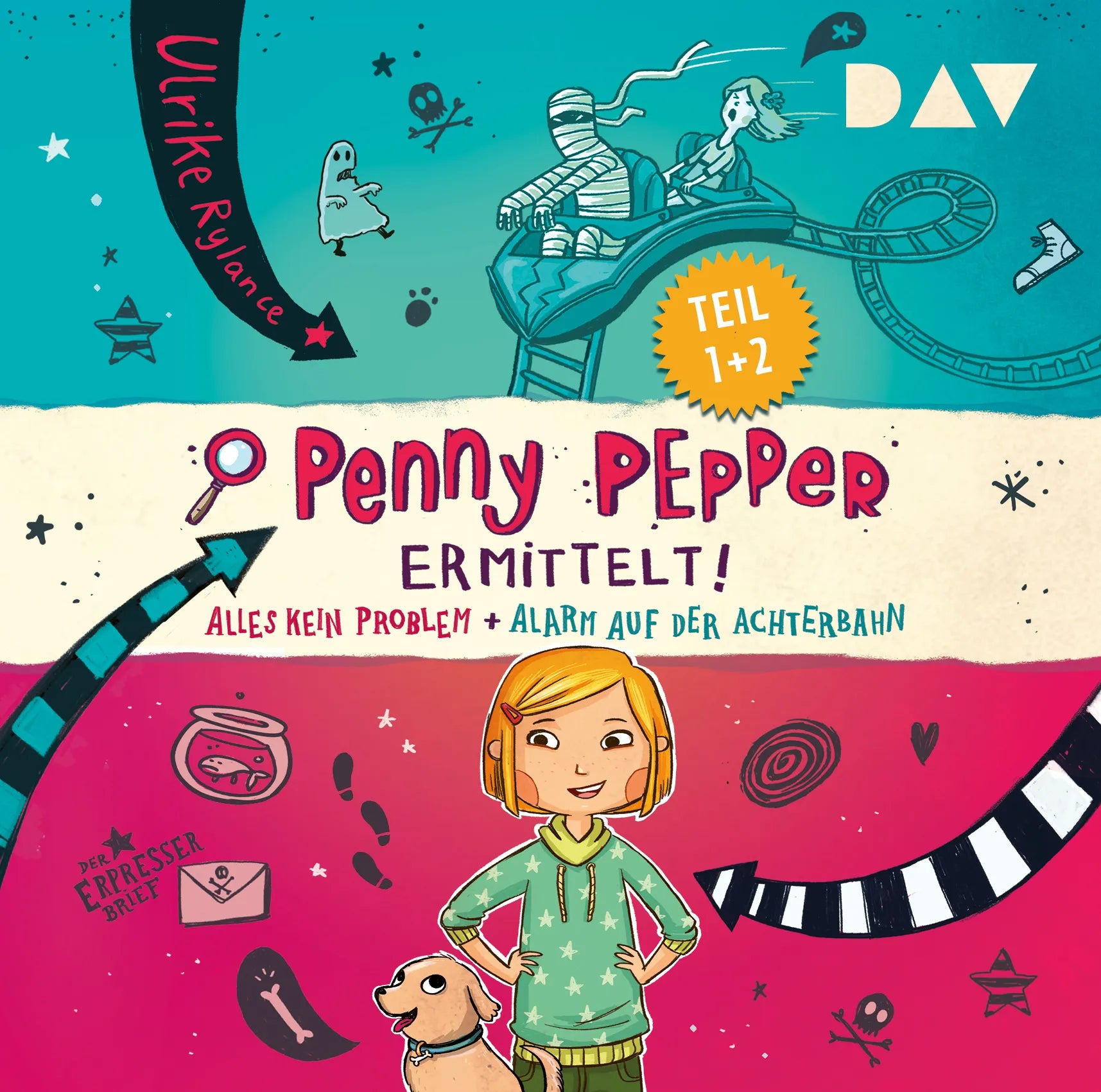 Buchcover von 'Penny Pepper ermittelt! Alles kein Problem + Alarm auf der Achterbahn' - Hörbuch (CD) von Ulrike Rylance