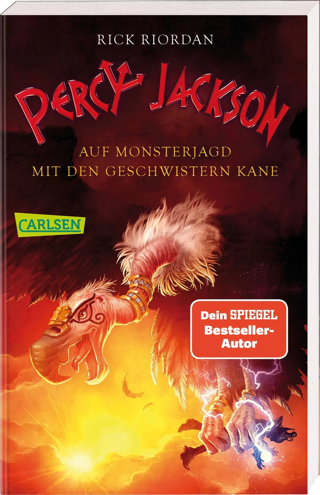 Buchcover von 'Percy Jackson: Auf Monsterjagd mit den Geschwistern Kane' - Taschenbuch von Rick Riordan