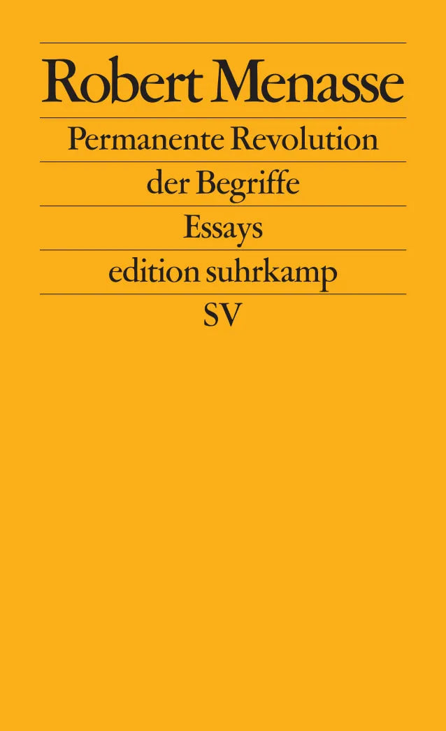 Buchcover von 'Permanente Revolution der Begriffe' - Taschenbuch von Robert Menasse