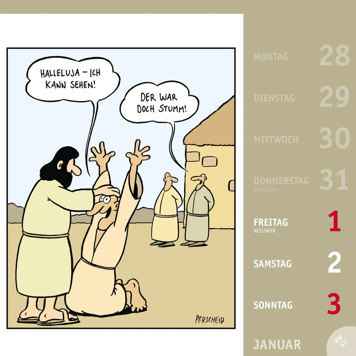 Perscheid Postkartenkalender 2027 – Ansicht