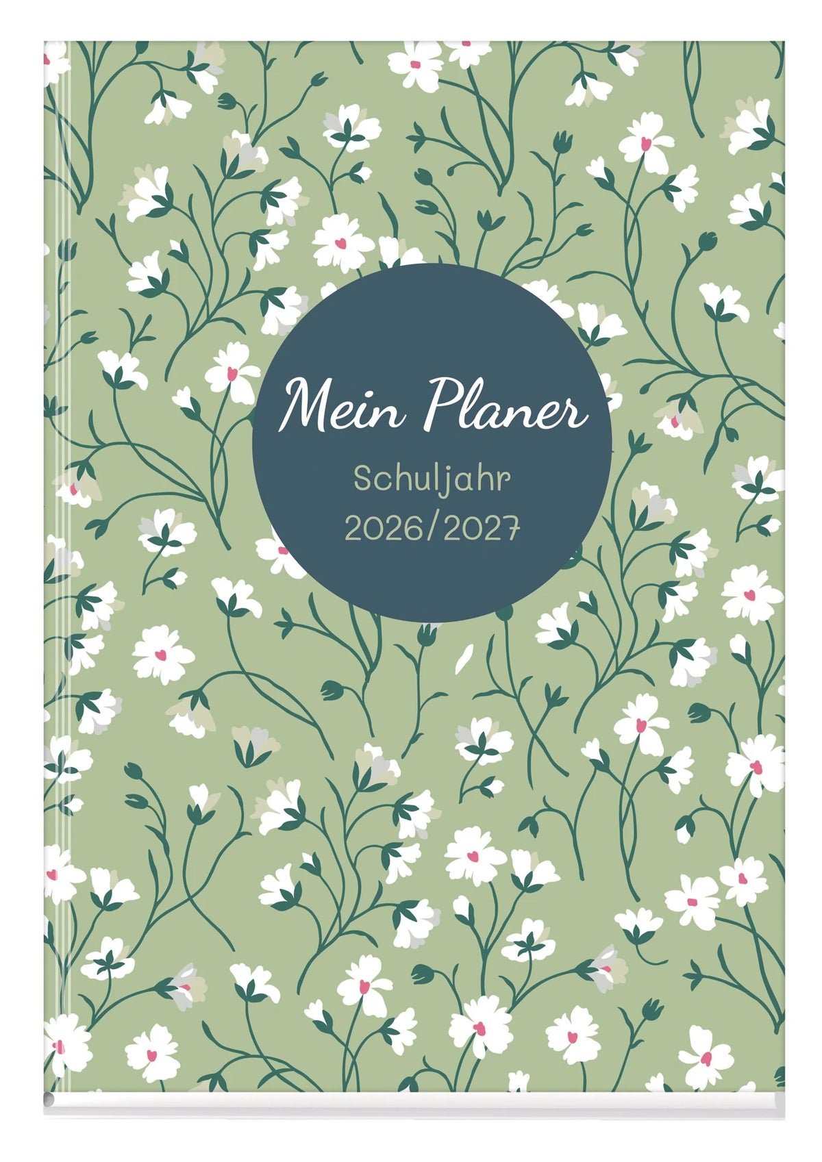 Wandkalender: PERSEN Schuljahresplaner HC A4 26/27 - Flower