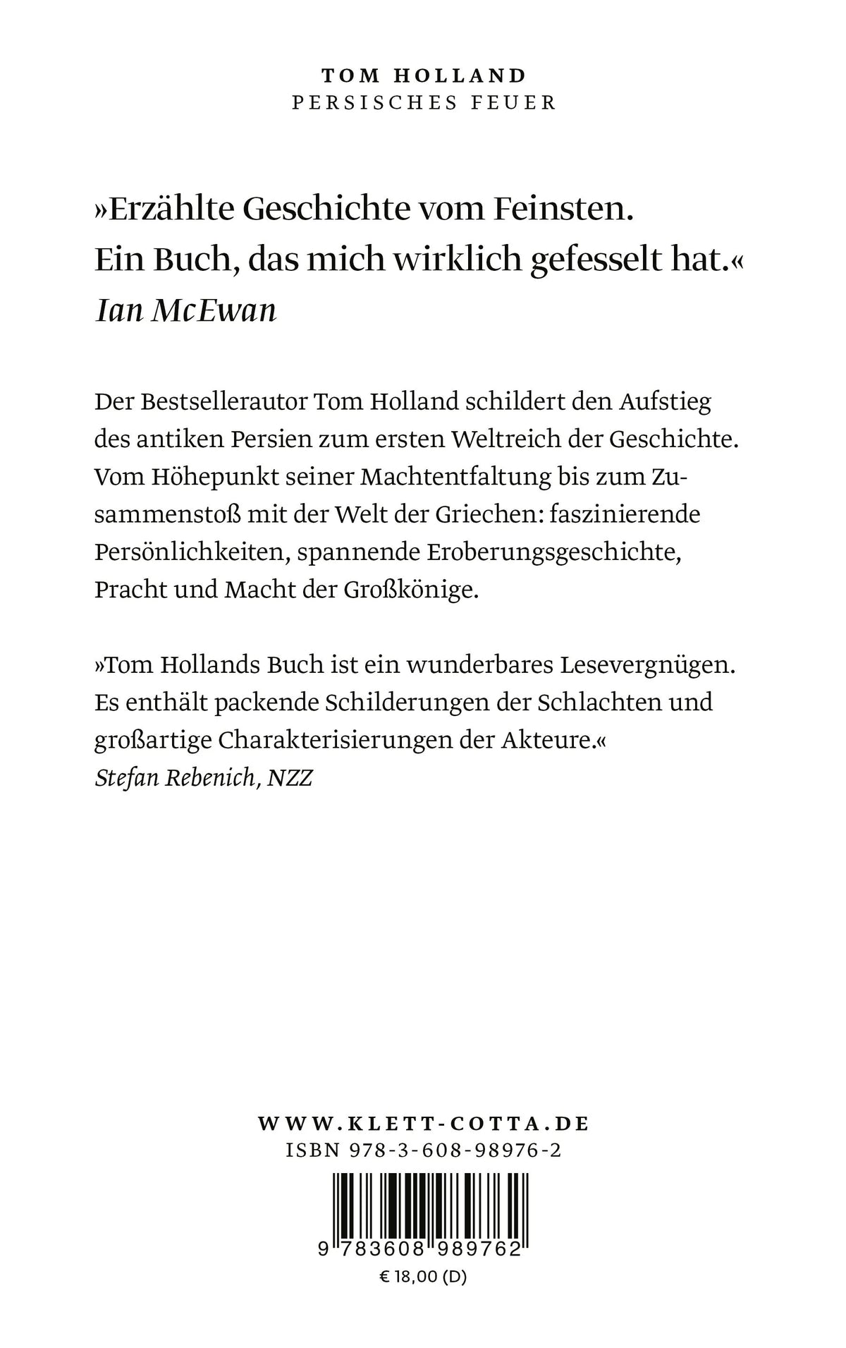 Rückseite: Persisches Feuer (Taschenbuch)