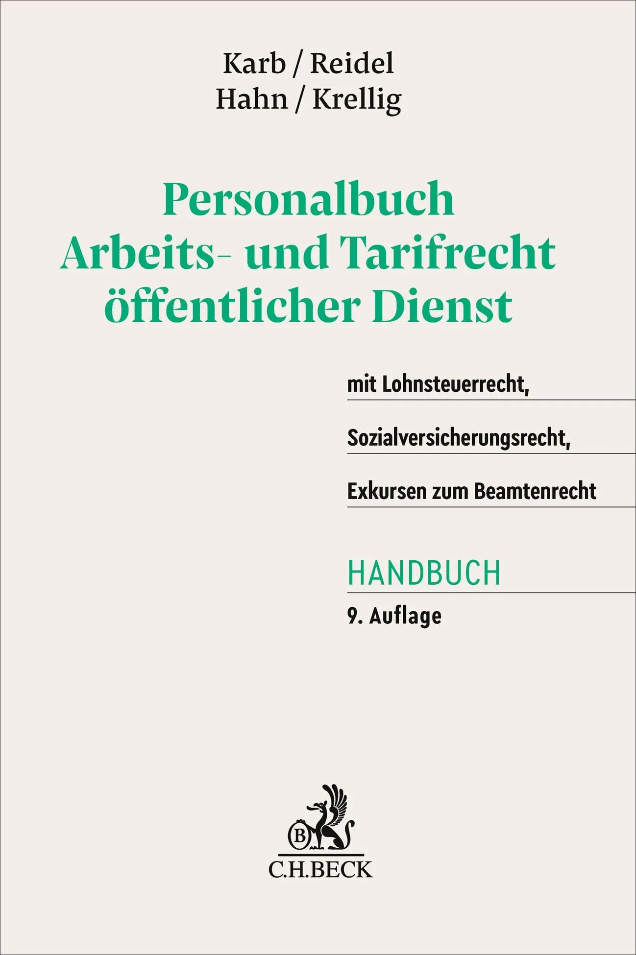 Cover: Personalbuch Arbeits- und Tarifrecht öffentlicher Dienst (Hardcover) von Peter Conze