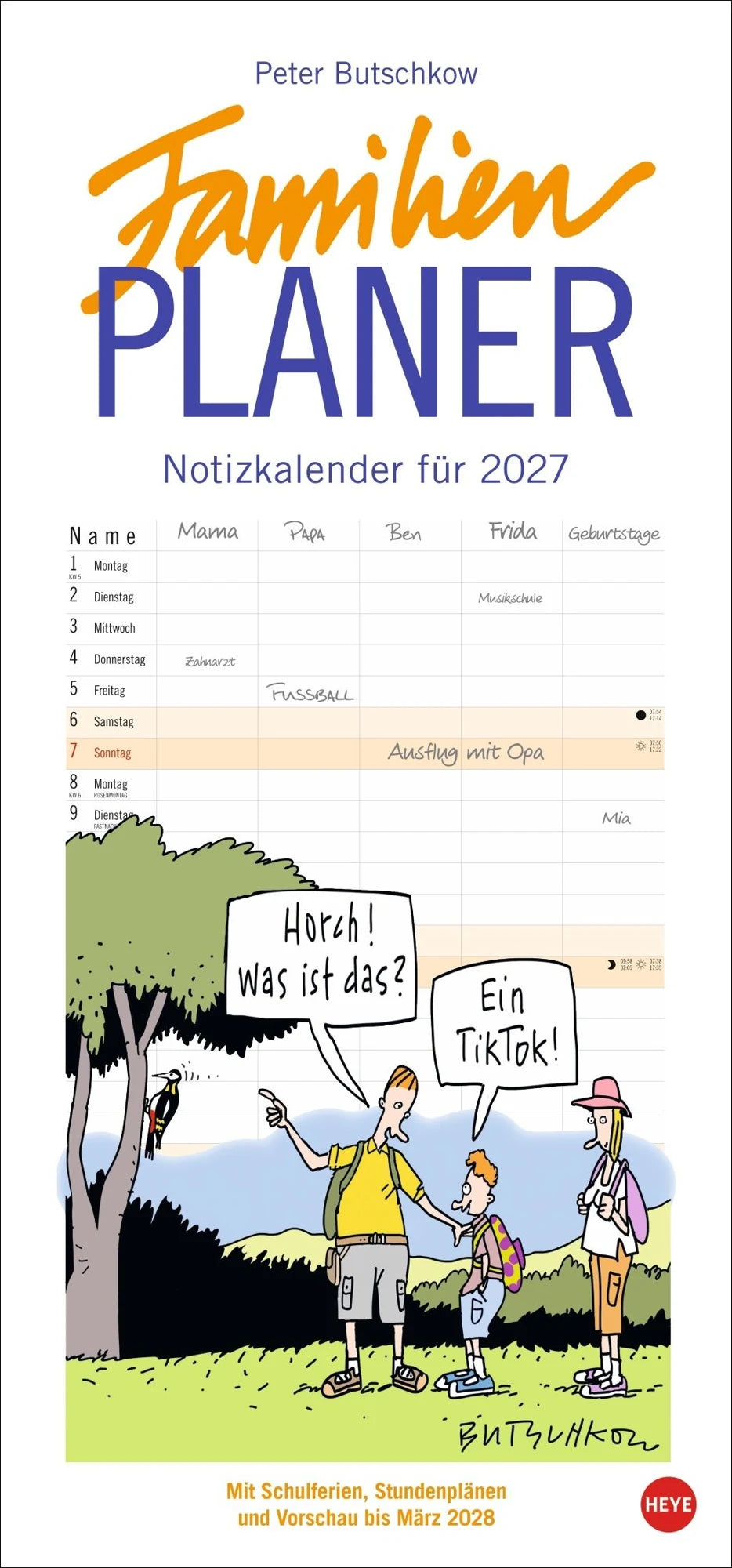 Familienplaner: Peter Butschkow: Familienplaner 2027