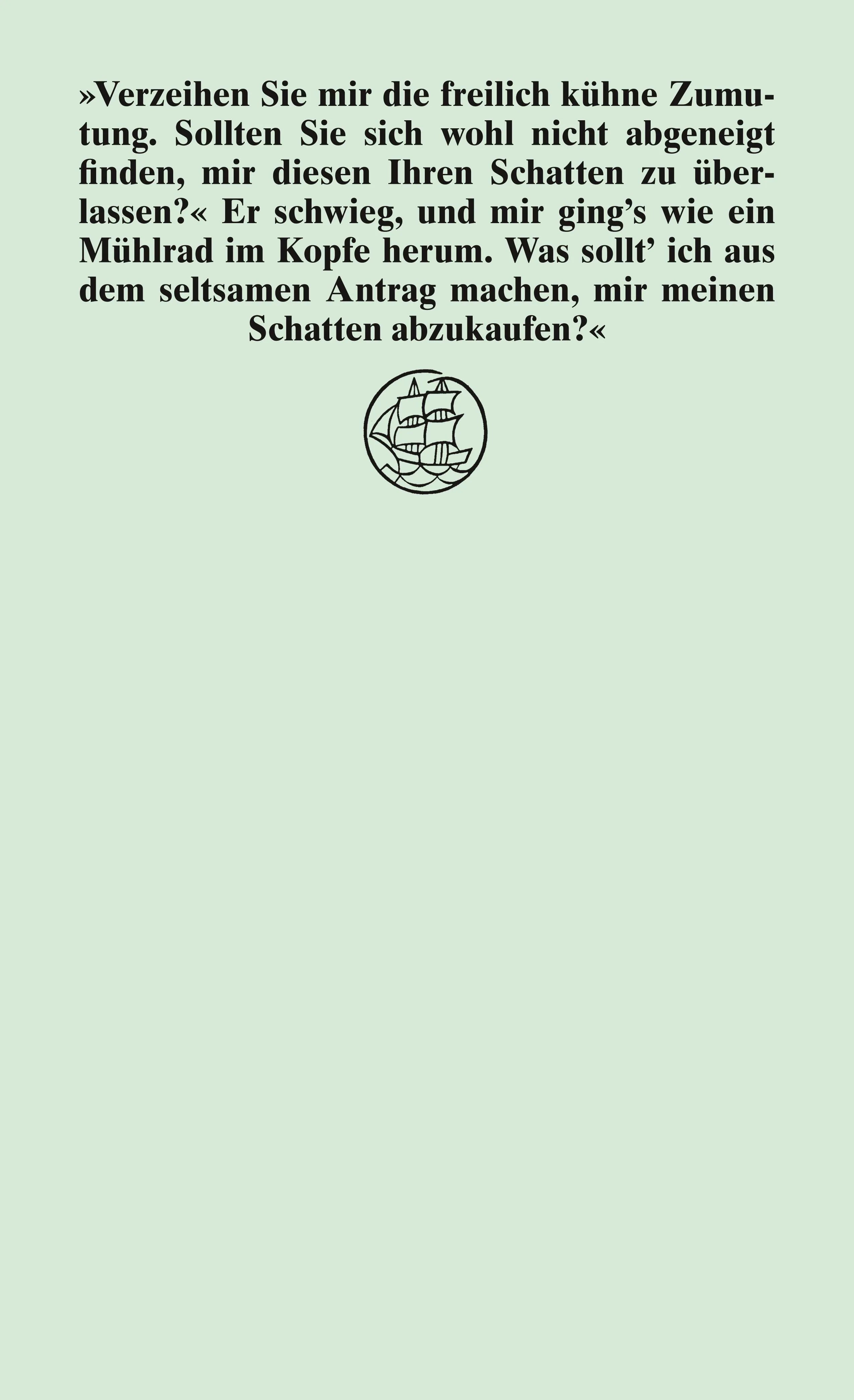 Rückseite: Peter Schlemihls wundersame Geschichte (Taschenbuch)