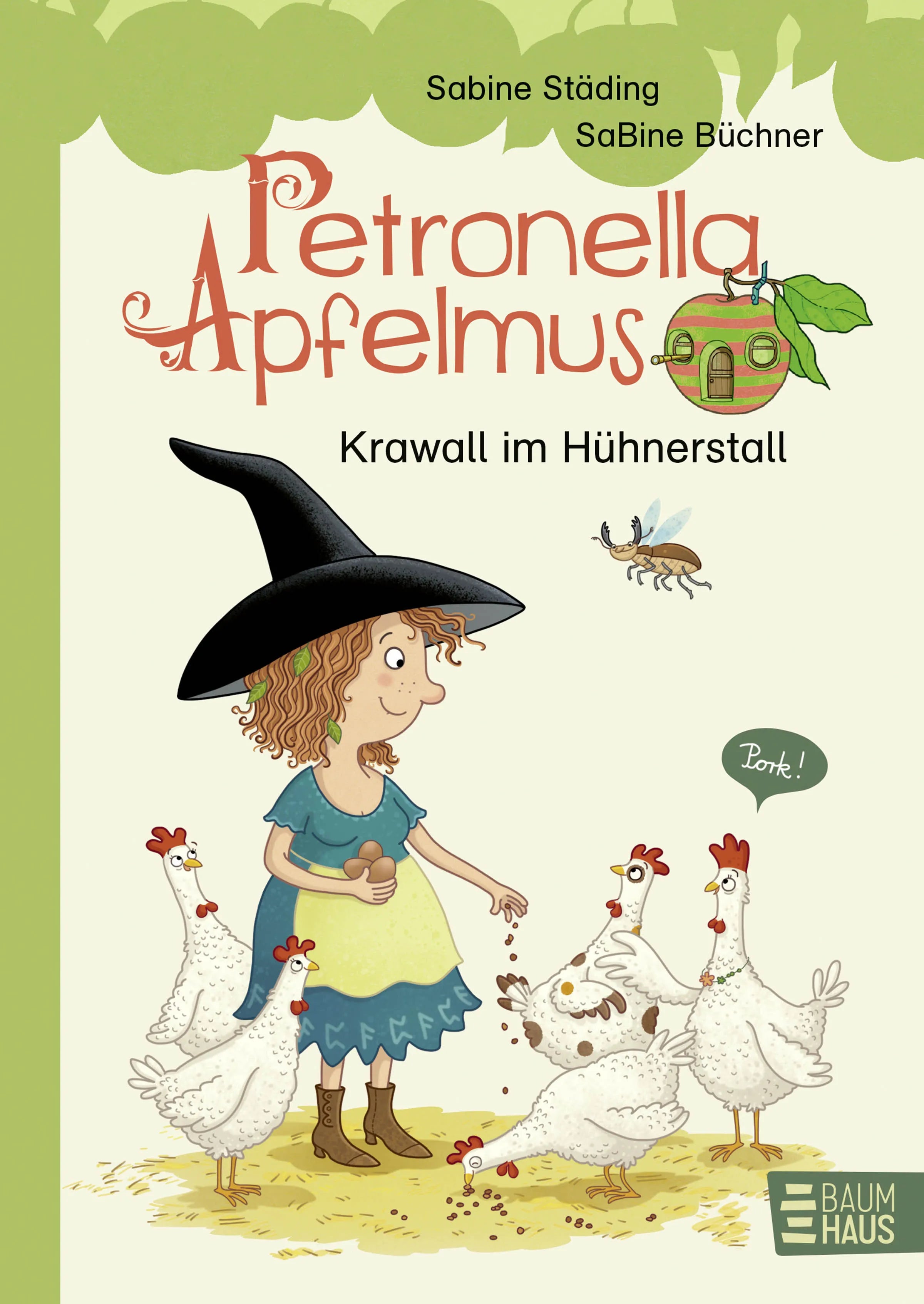 Buchcover von 'Petronella Apfelmus - Krawall im Hühnerstall' - Gebundene Ausgabe von Sabine Städing