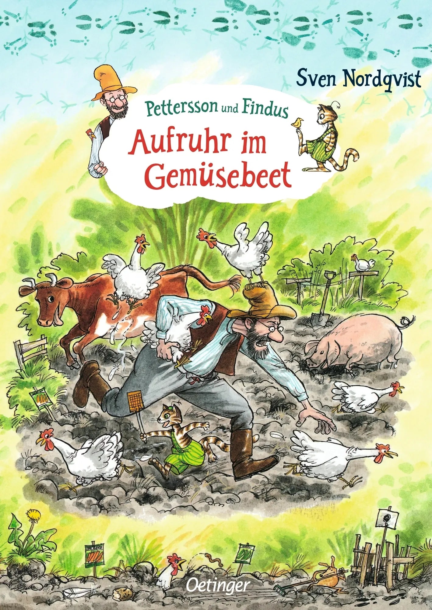 Buchcover von 'Pettersson und Findus. Aufruhr im Gemüsebeet' - Gebundene Ausgabe von Sven Nordqvist