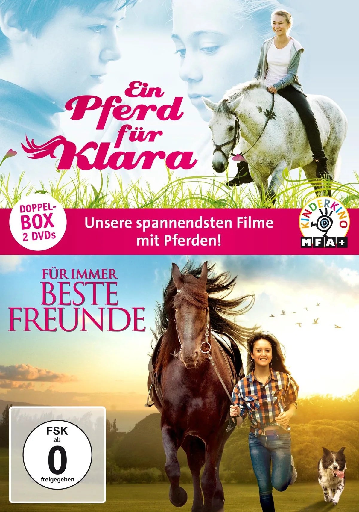 DVD-Cover: Pferdefilm-Doppelbox: Für immer beste Freunde &. Regie: Paul Della Pelle