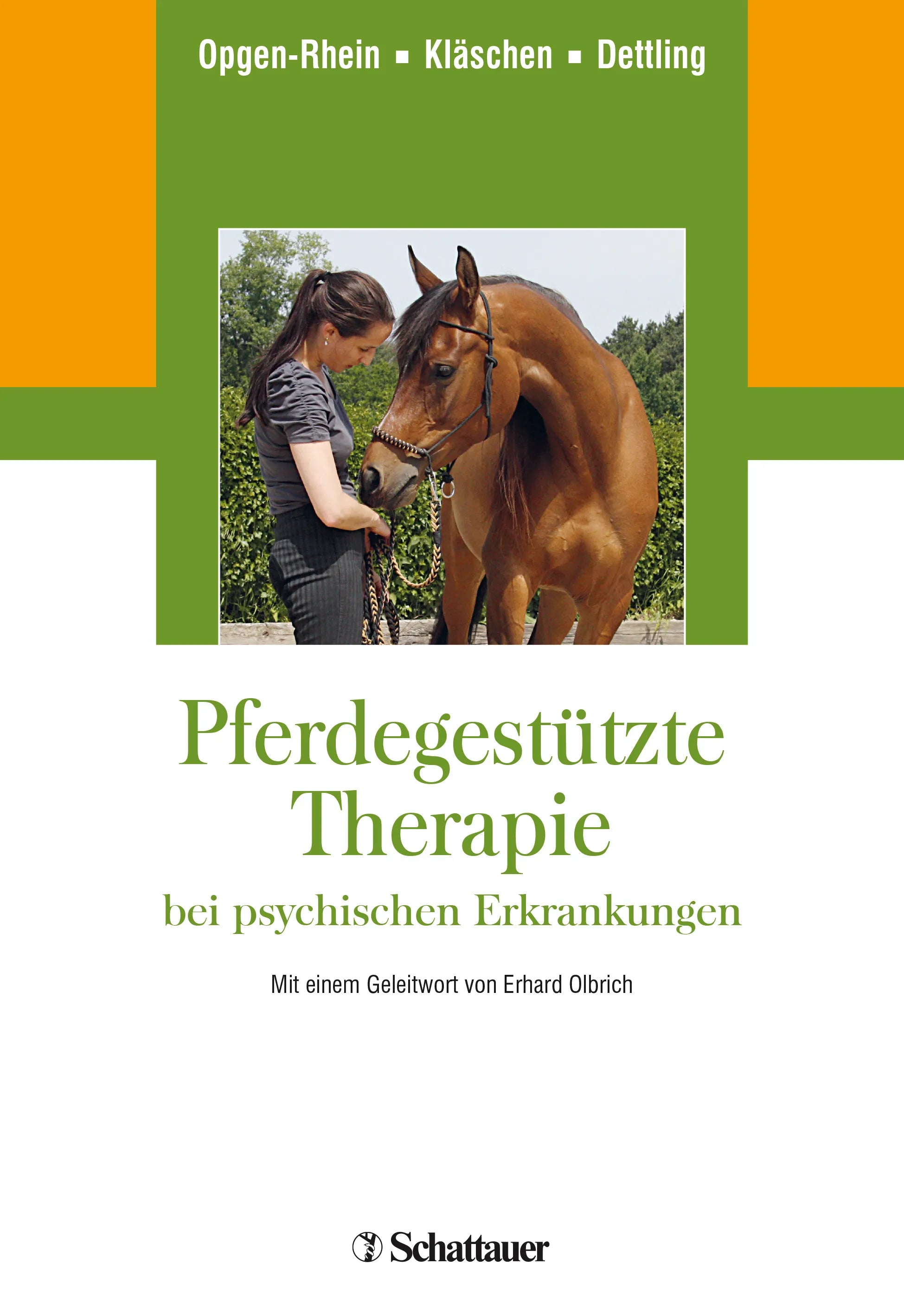 Buchcover von 'Pferdegestützte Therapie bei psychischen Erkrankungen' - Paperback von Carolin Opgen-Rhein
