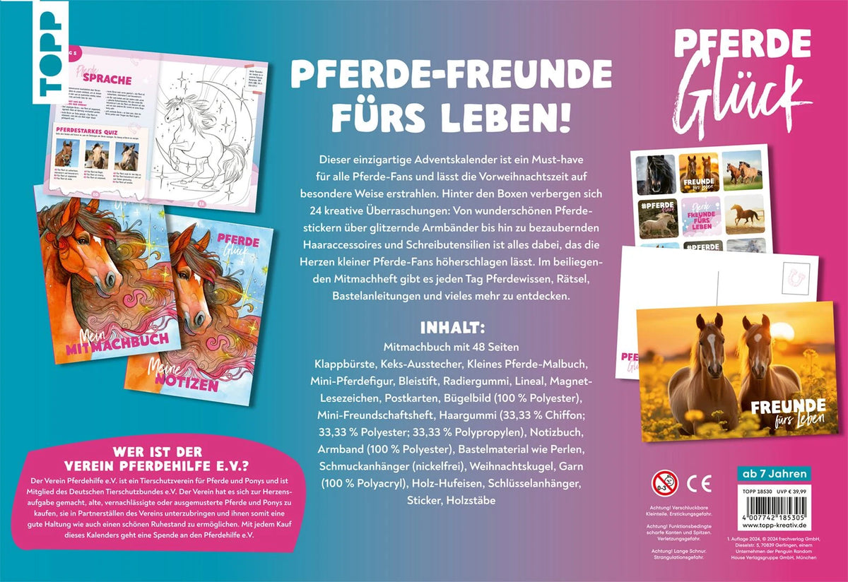 Pferdeglück - Der kreative Adventskalender. 24 Überraschungen für Pferde-Fans – Ansicht
