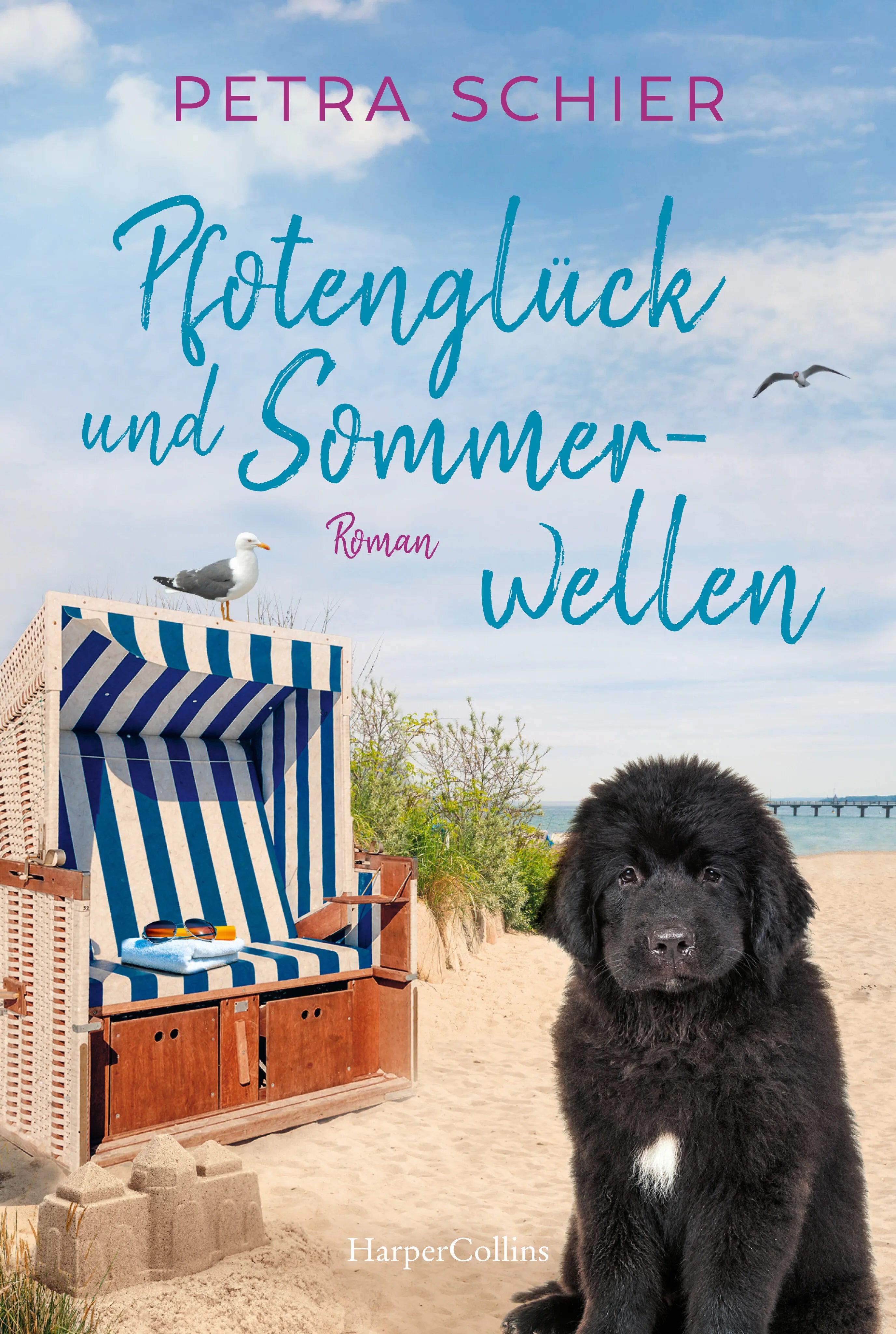 Buchcover von 'Pfotenglück und Sommerwellen' - Taschenbuch von Petra Schier