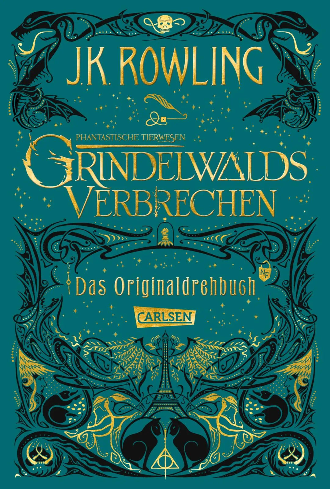 Buchcover von 'Phantastische Tierwesen: Grindelwalds Verbrechen' - Gebundene Ausgabe von J.K. Rowling