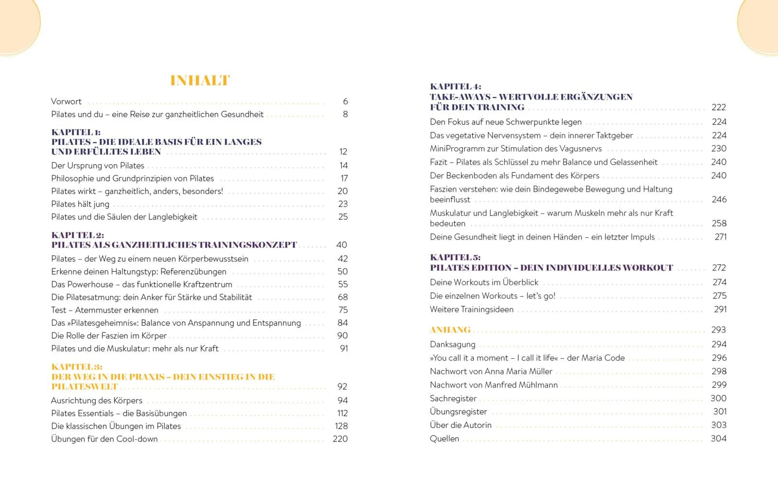 Innenansicht von 'Pilates' - Taschenbuch
