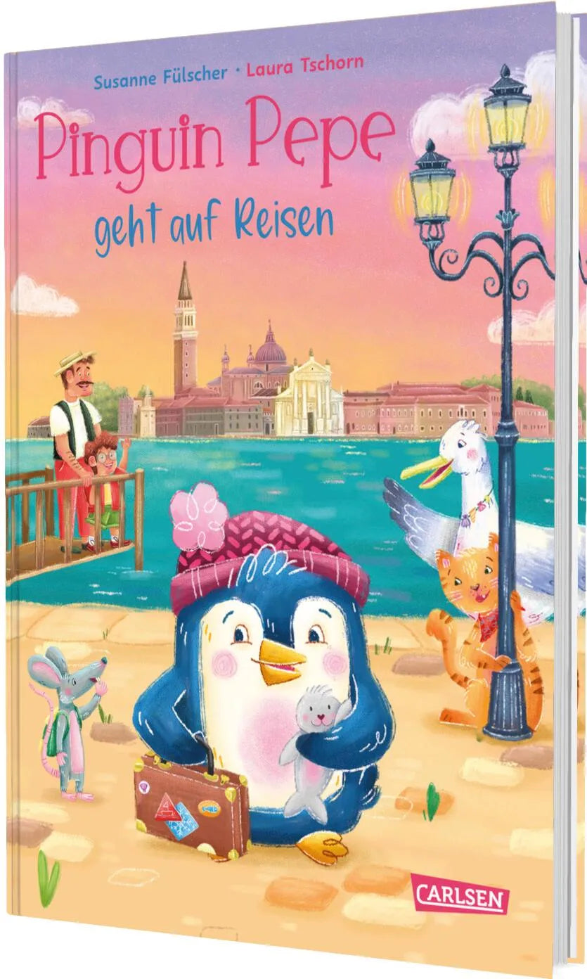 Buchcover von 'Pinguin Pepe geht auf Reisen' - Gebundene Ausgabe von Susanne Fülscher