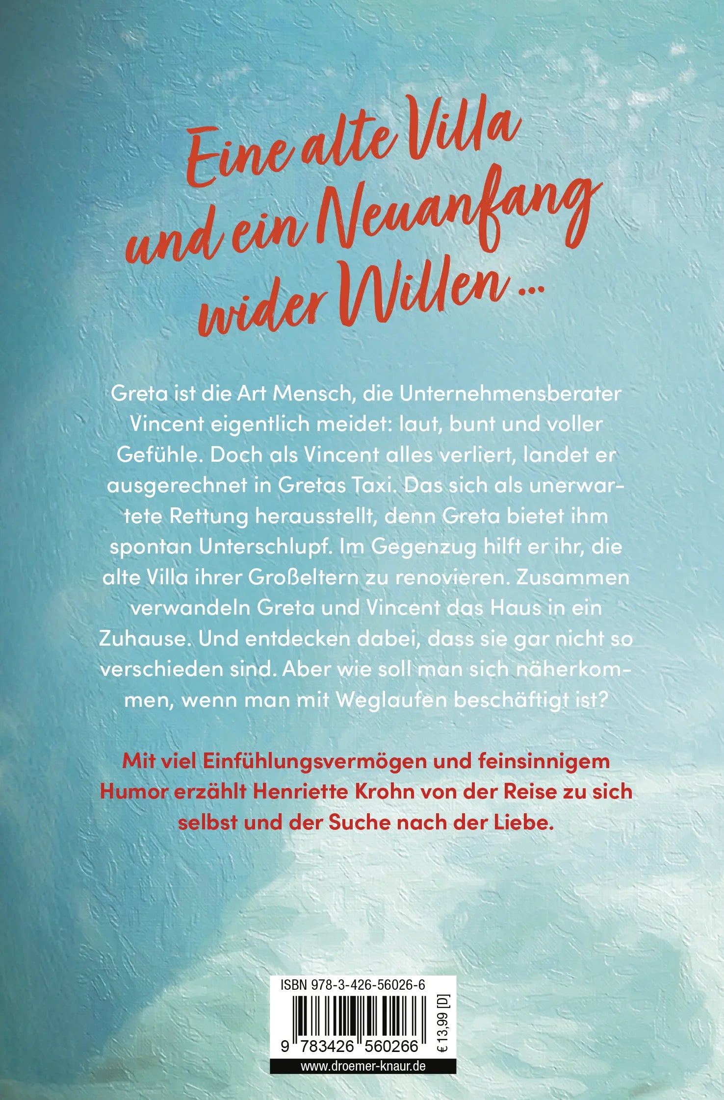 Buchrückseite von 'Pinguine fliegen nur im Wasser' mit Klappentext - Taschenbuch