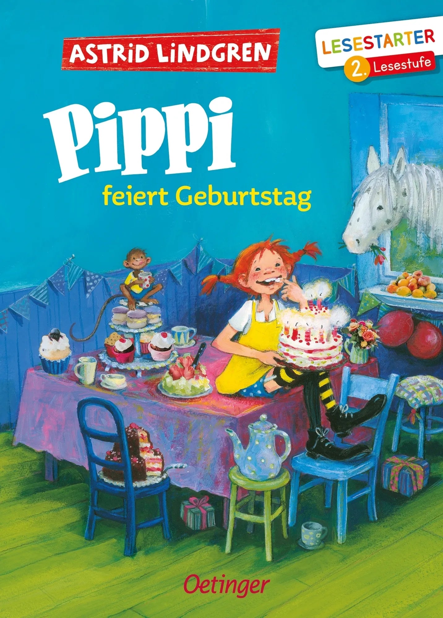 Buchcover von 'Pippi feiert Geburtstag' - Gebundene Ausgabe von Astrid Lindgren