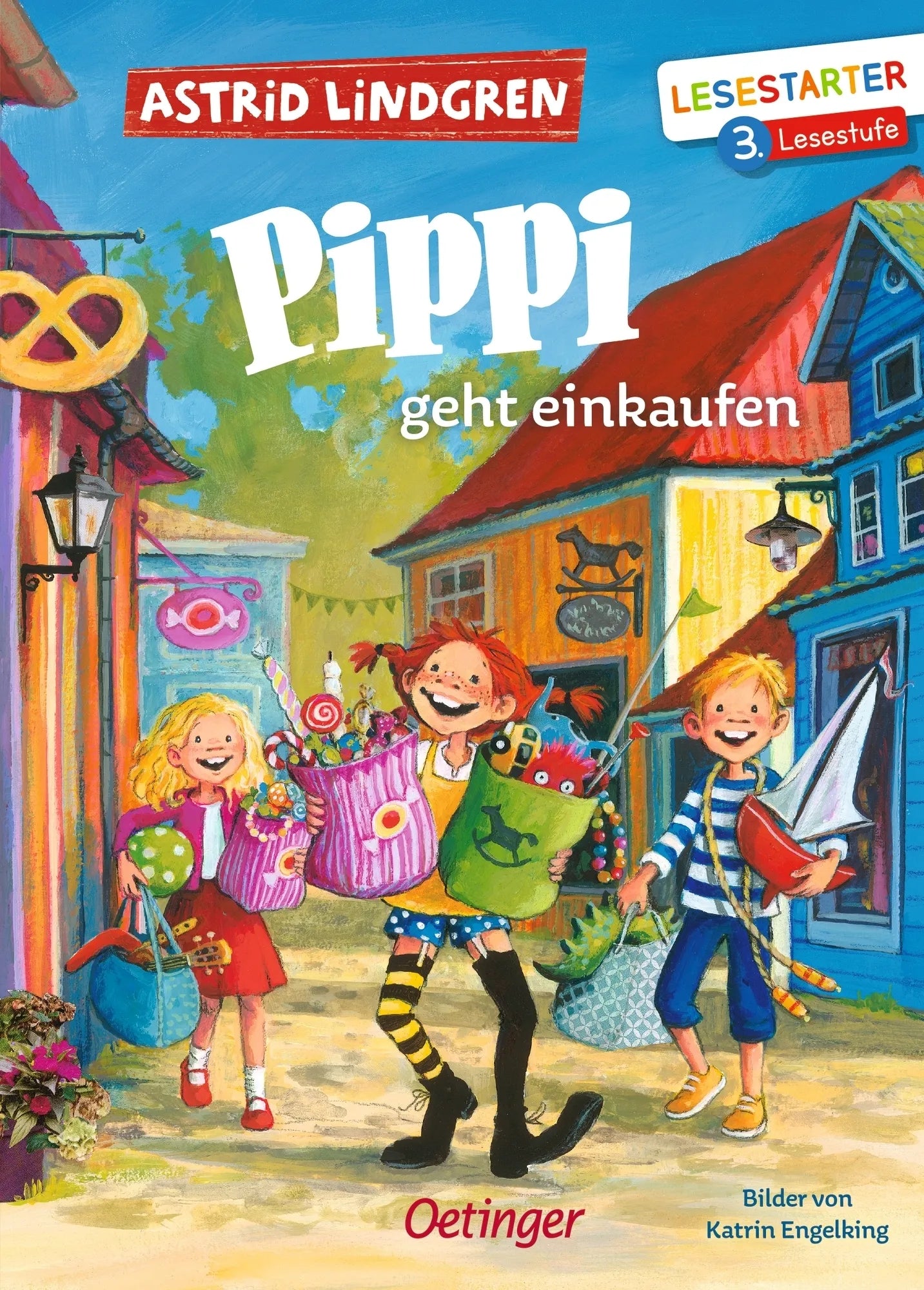 Buchcover von 'Pippi geht einkaufen' - Gebundene Ausgabe von Astrid Lindgren