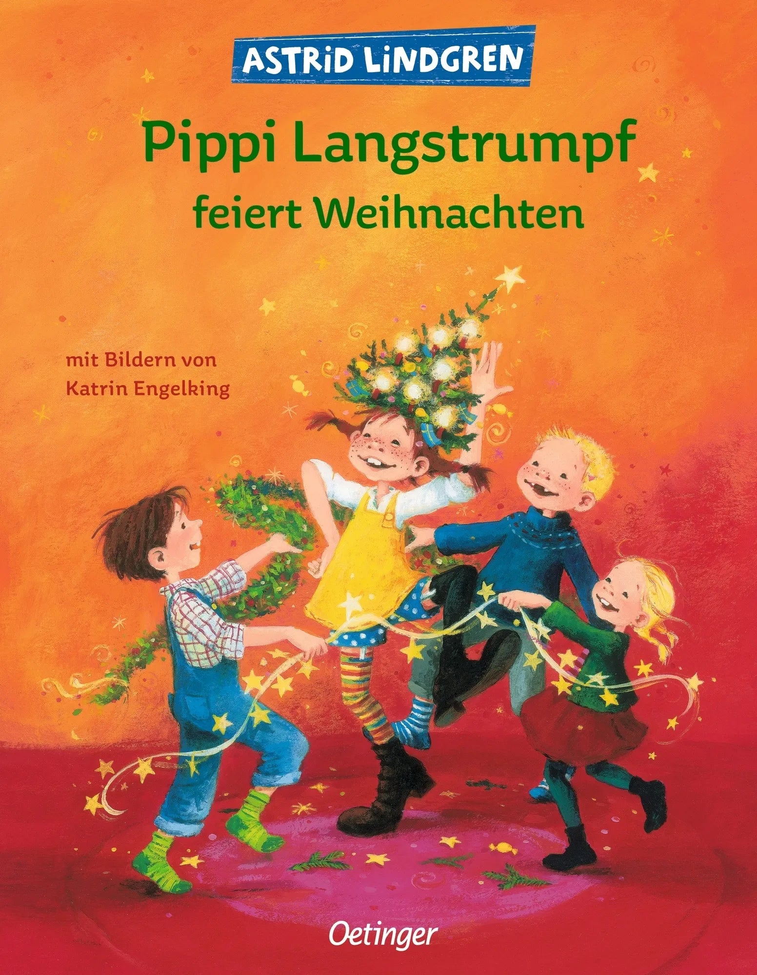 Buchcover von 'Pippi Langstrumpf feiert Weihnachten' - Gebundene Ausgabe von Astrid Lindgren