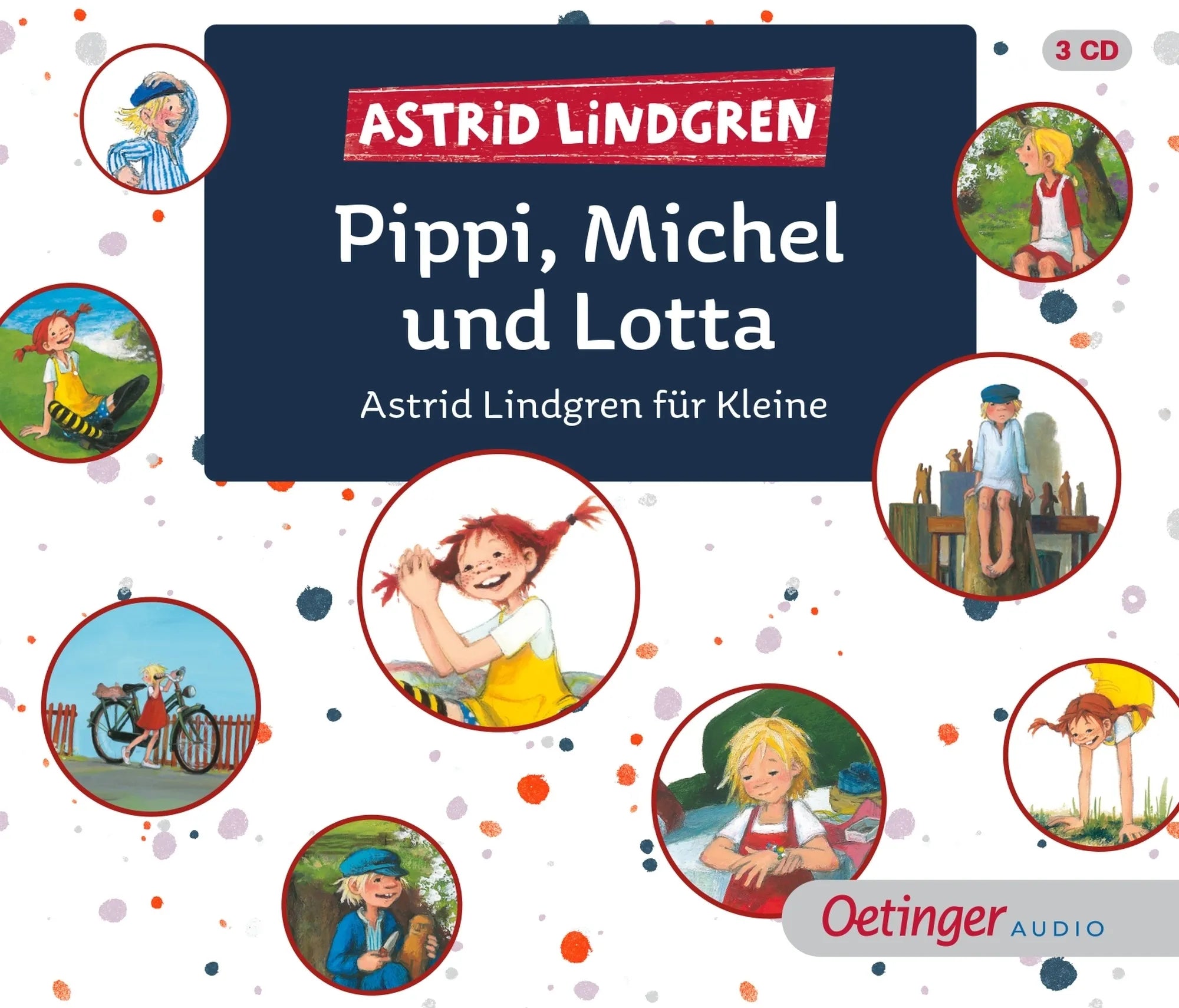 Buchcover von 'Pippi, Michel und Lotta' - Hörbuch (CD) von Astrid Lindgren
