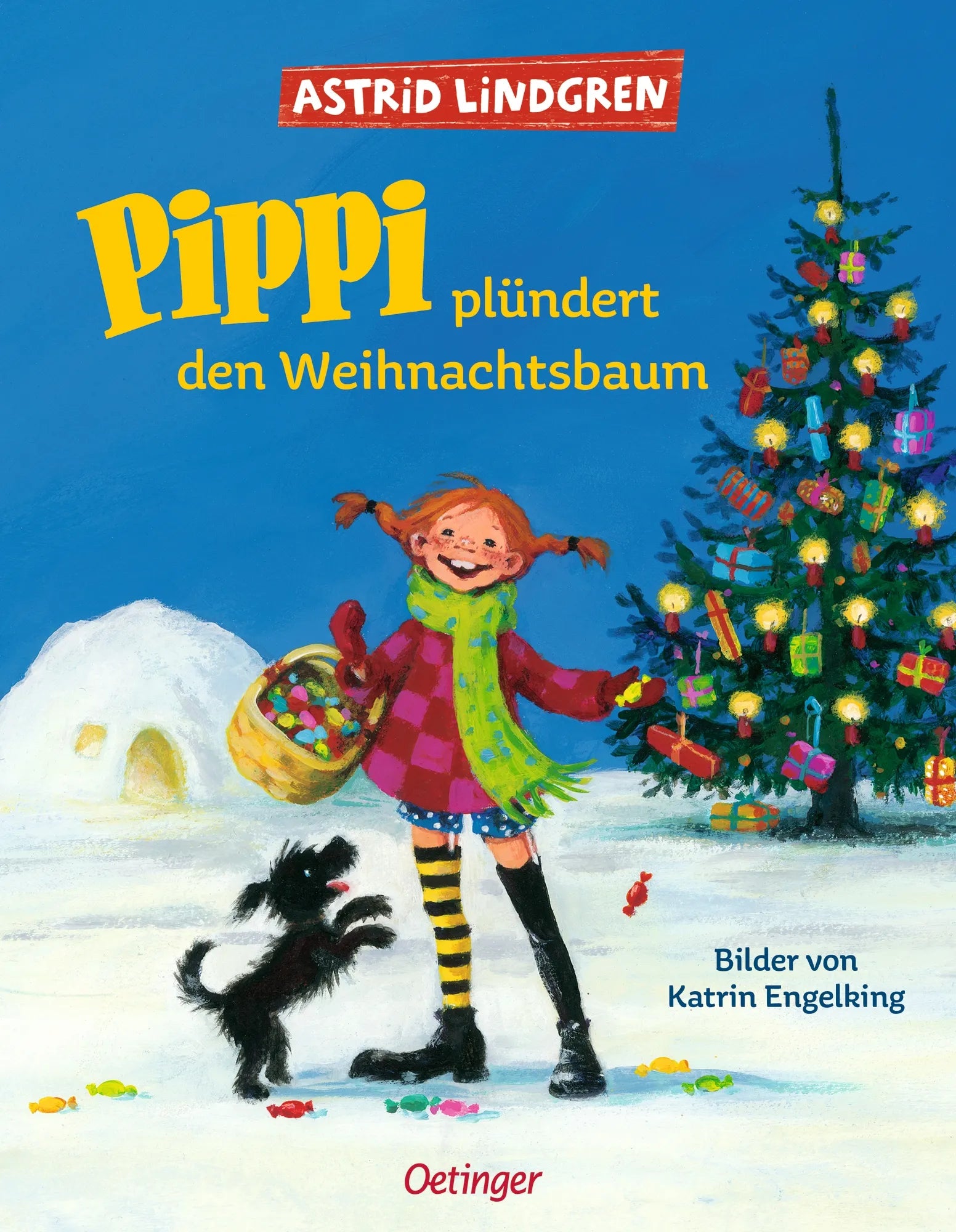 Buchcover von 'Pippi plündert den Weihnachtsbaum' - Gebundene Ausgabe von Astrid Lindgren