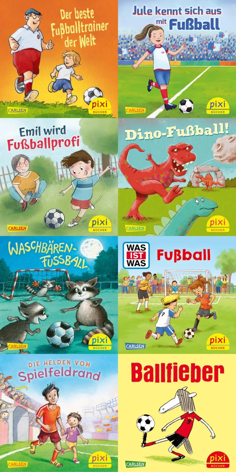 Cover: Pixi-8er-Set 310: Pixi im Fußballfieber (Buch) von Diverse