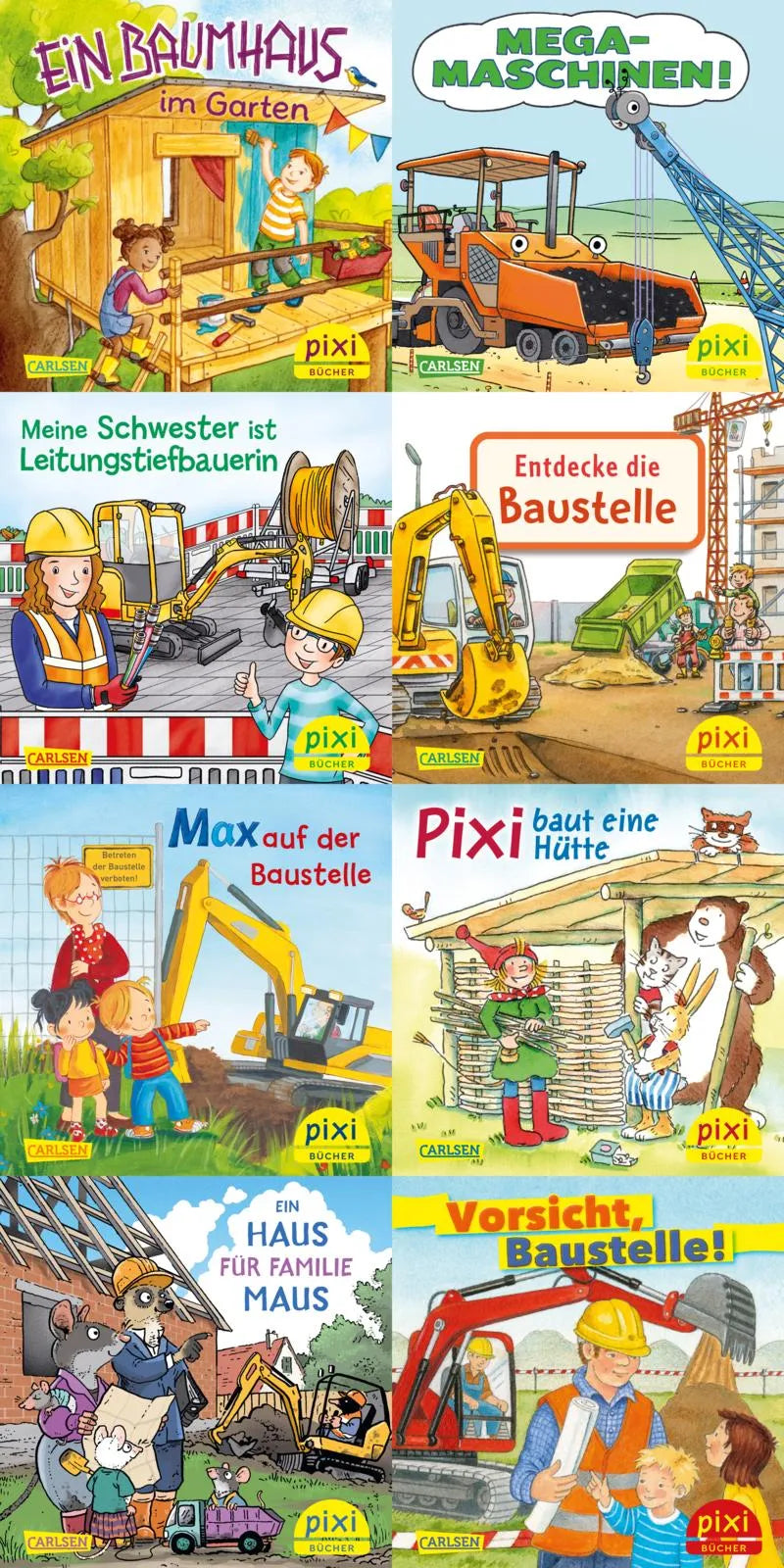 Cover: Pixi-8er-Set 311: Pixi auf der Baustelle (Buch) von Diverse