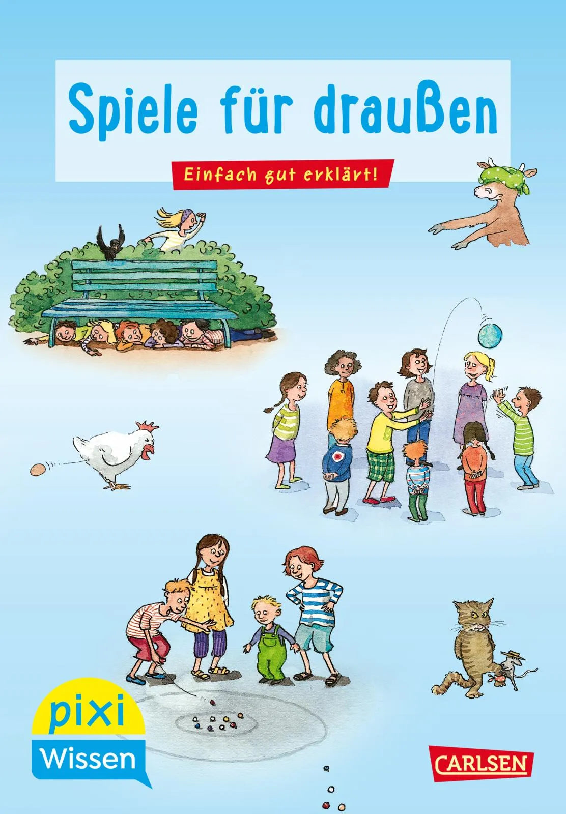 Buchcover von 'Pixi Wissen 64: Spiele für draußen' - Taschenbuch von Lucia Fischer