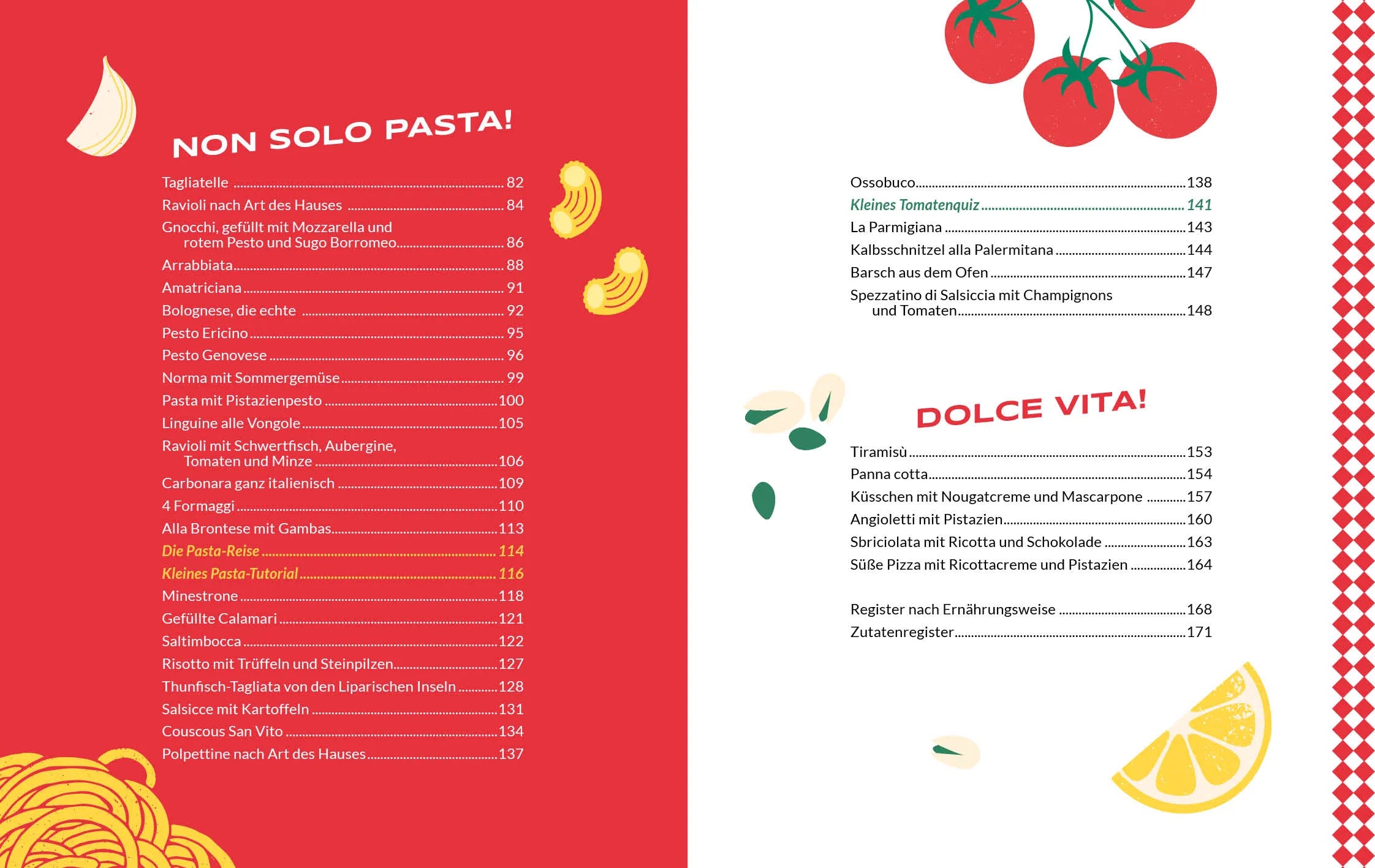 Innenansicht von 'Pizza, Pasta e Amore' - Gebundene Ausgabe