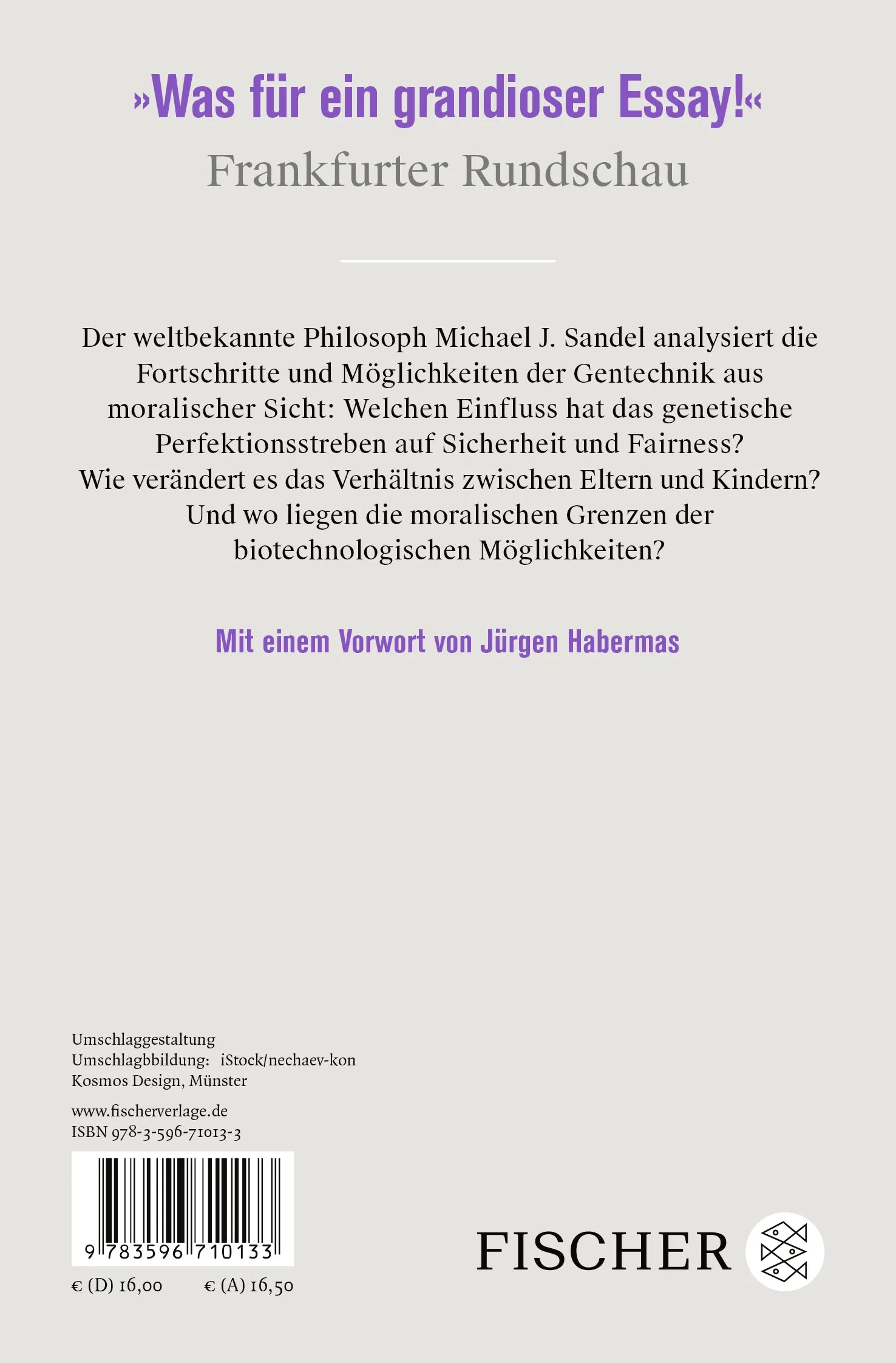 Buchrückseite von 'Plädoyer gegen die Perfektion' mit Klappentext - Taschenbuch