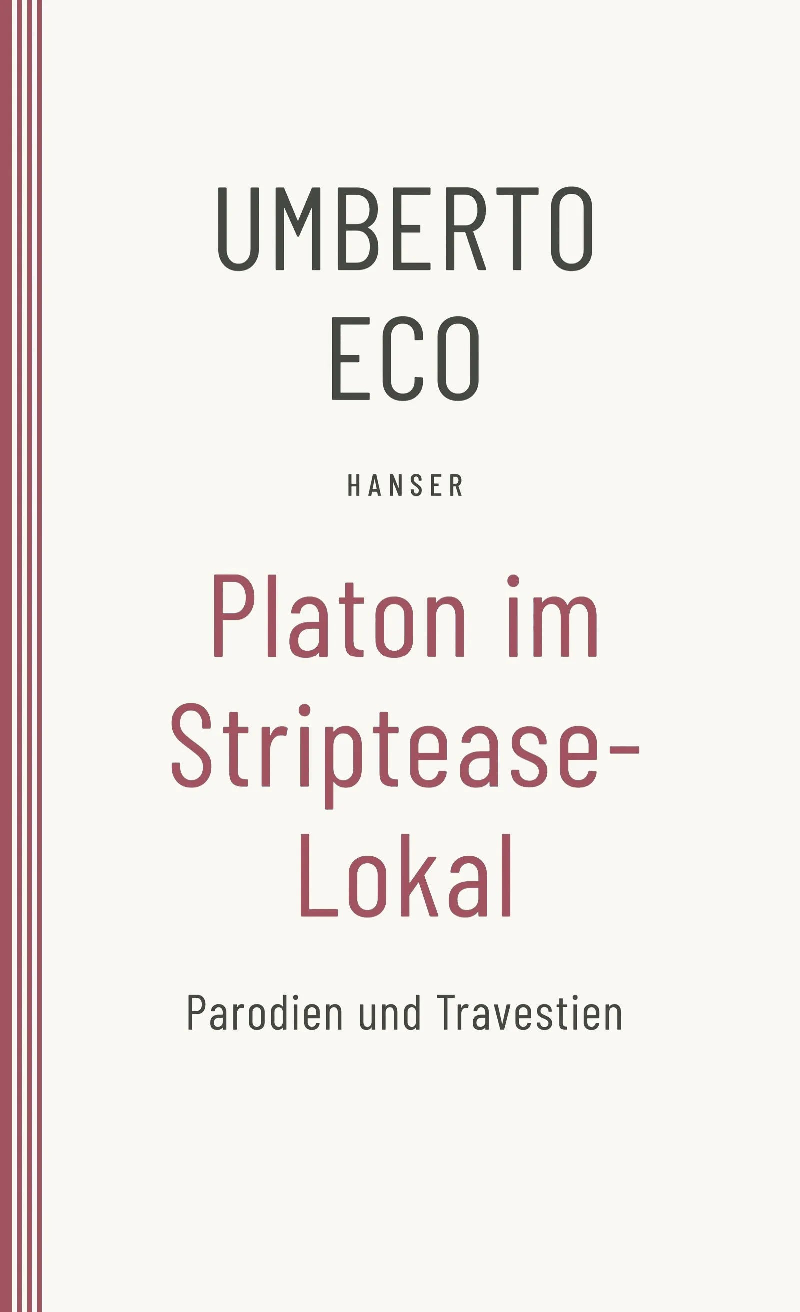 Buchcover von 'Platon im Striptease-Lokal' - Taschenbuch von Umberto Eco