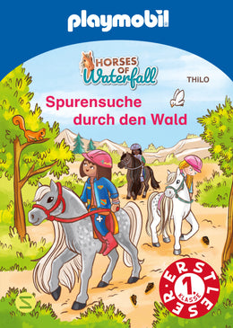 Buchcover von 'PLAYMOBIL Horses of Waterfall. Spurensuche durch den Wald' - Gebundene Ausgabe von THiLO