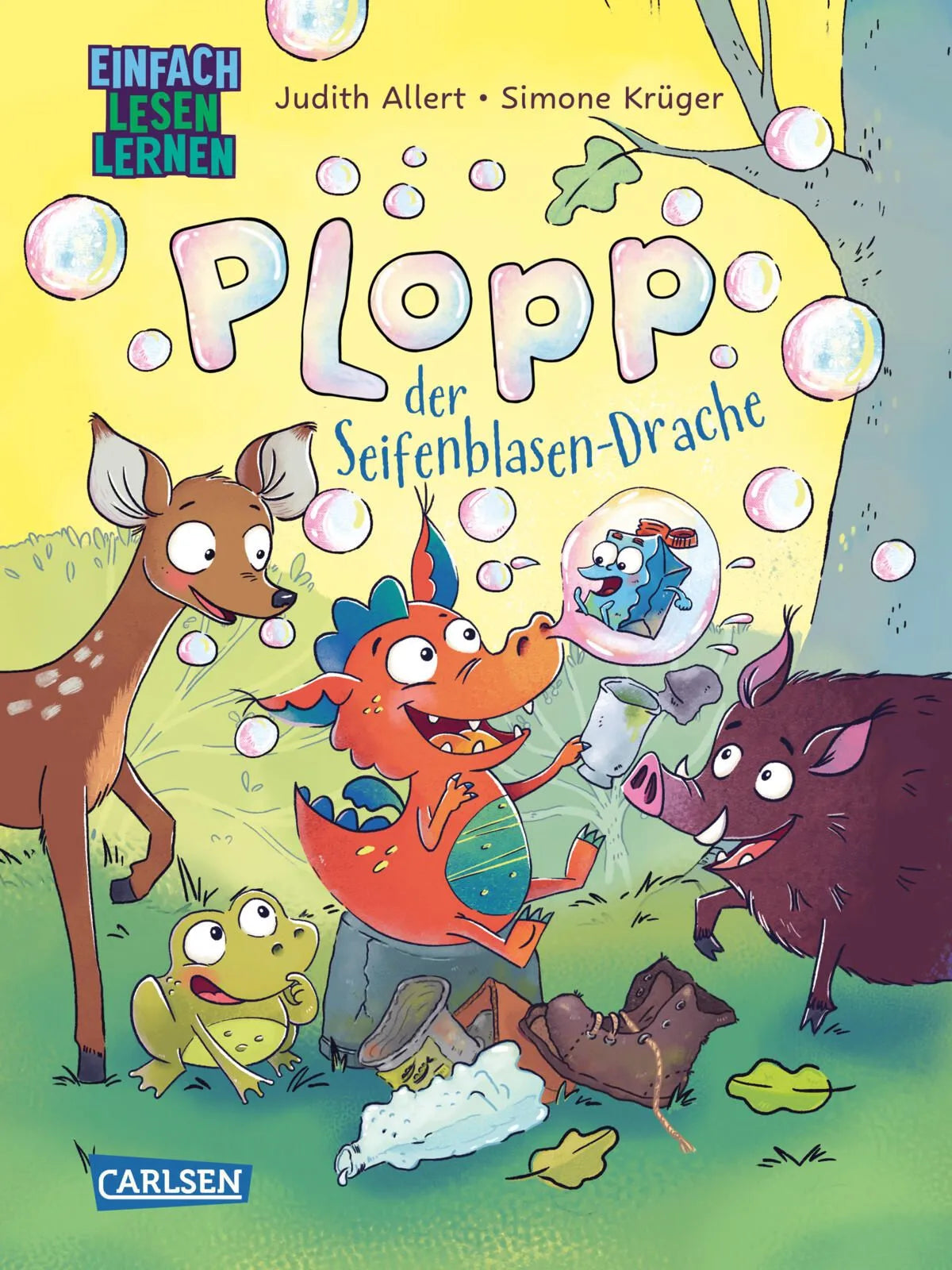 Cover: Plopp, der Seifenblasen-Drache (Hardcover) von Judith Allert