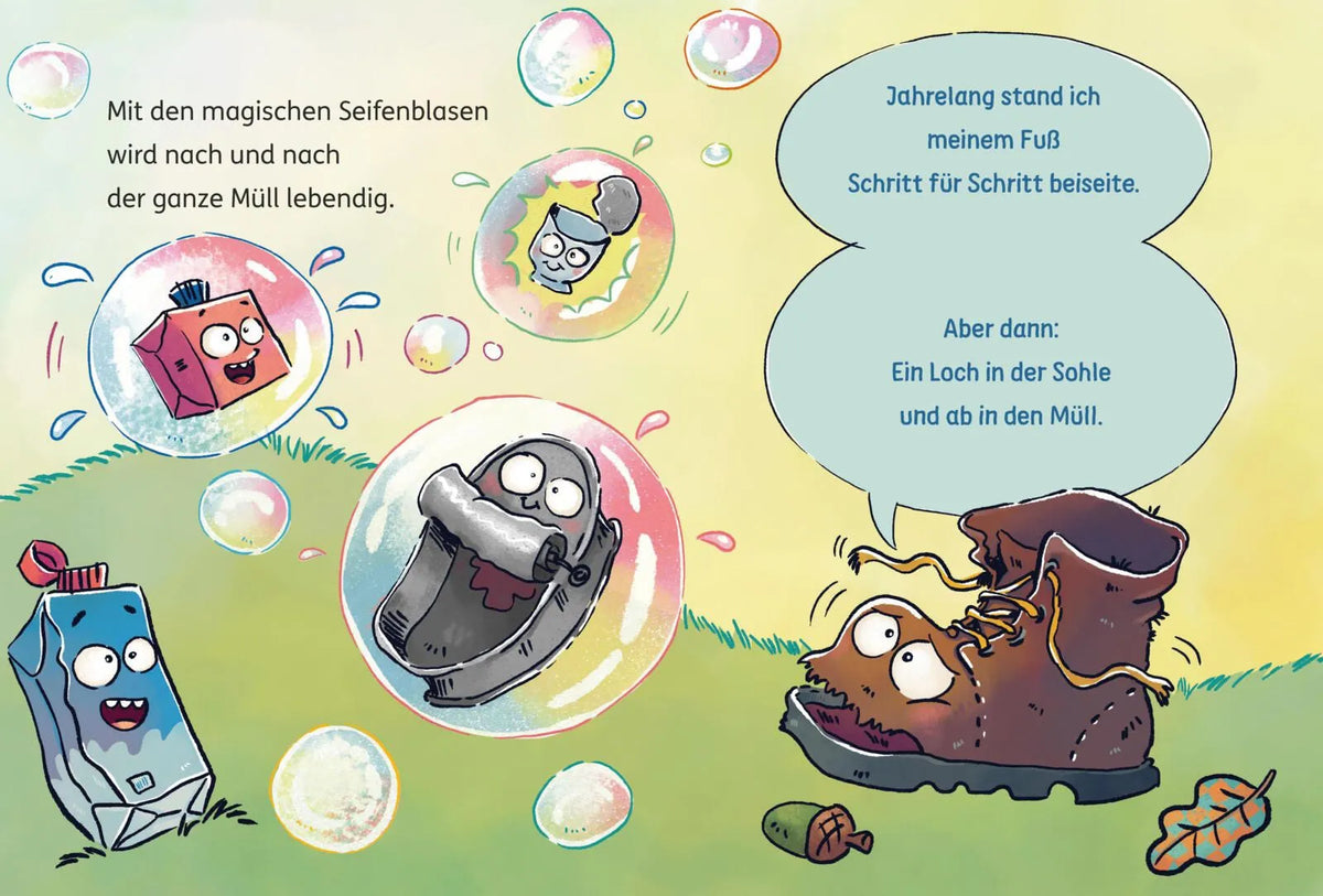 Detailansicht: Plopp, der Seifenblasen-Drache (Hardcover)