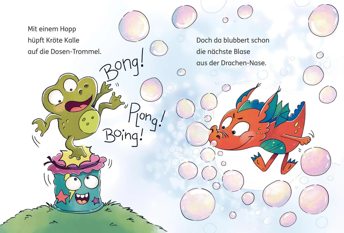 Detailansicht: Plopp, der Seifenblasen-Drache (Hardcover)