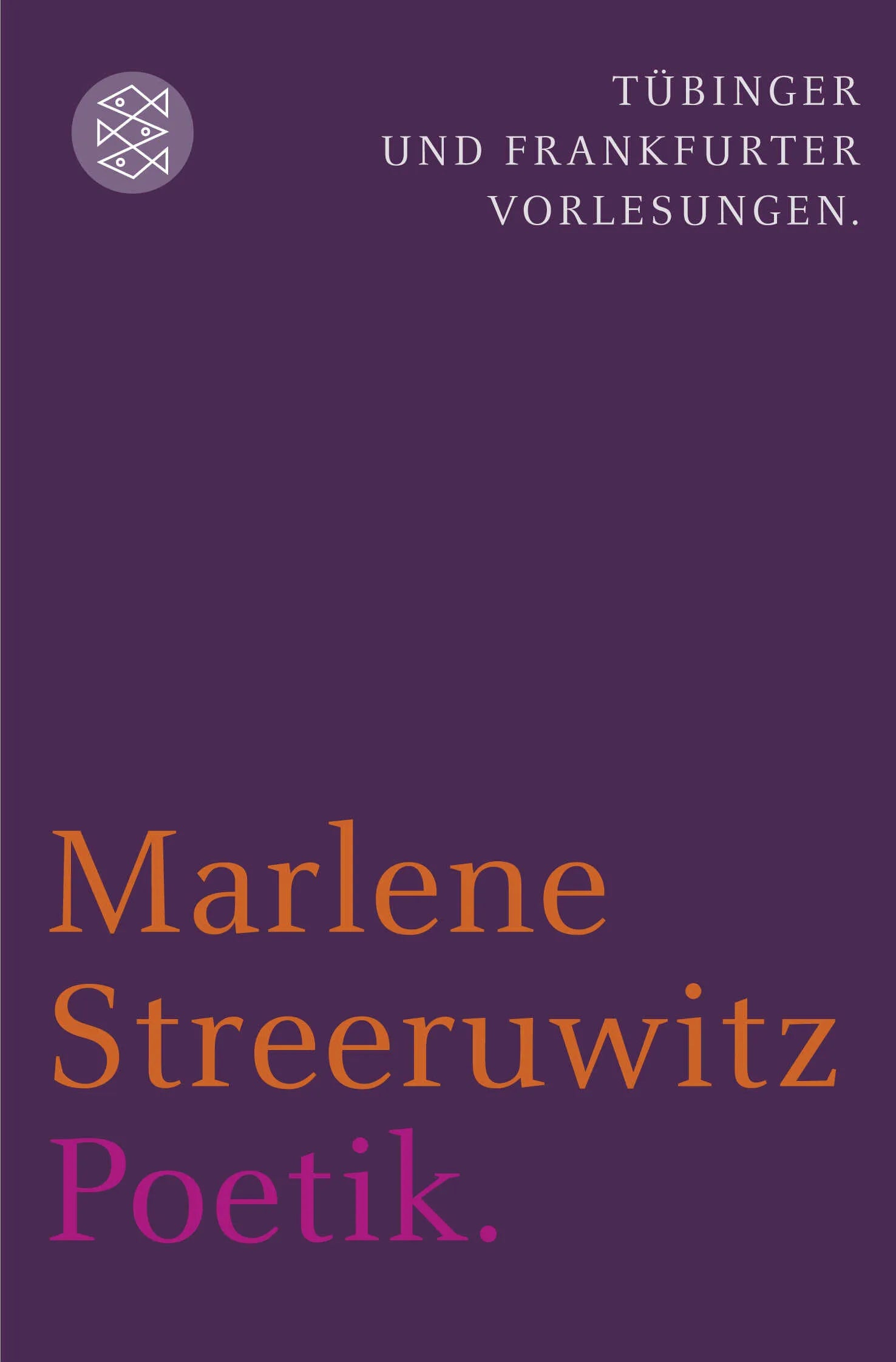 Buchcover von 'Poetik.' - Taschenbuch von Marlene Streeruwitz