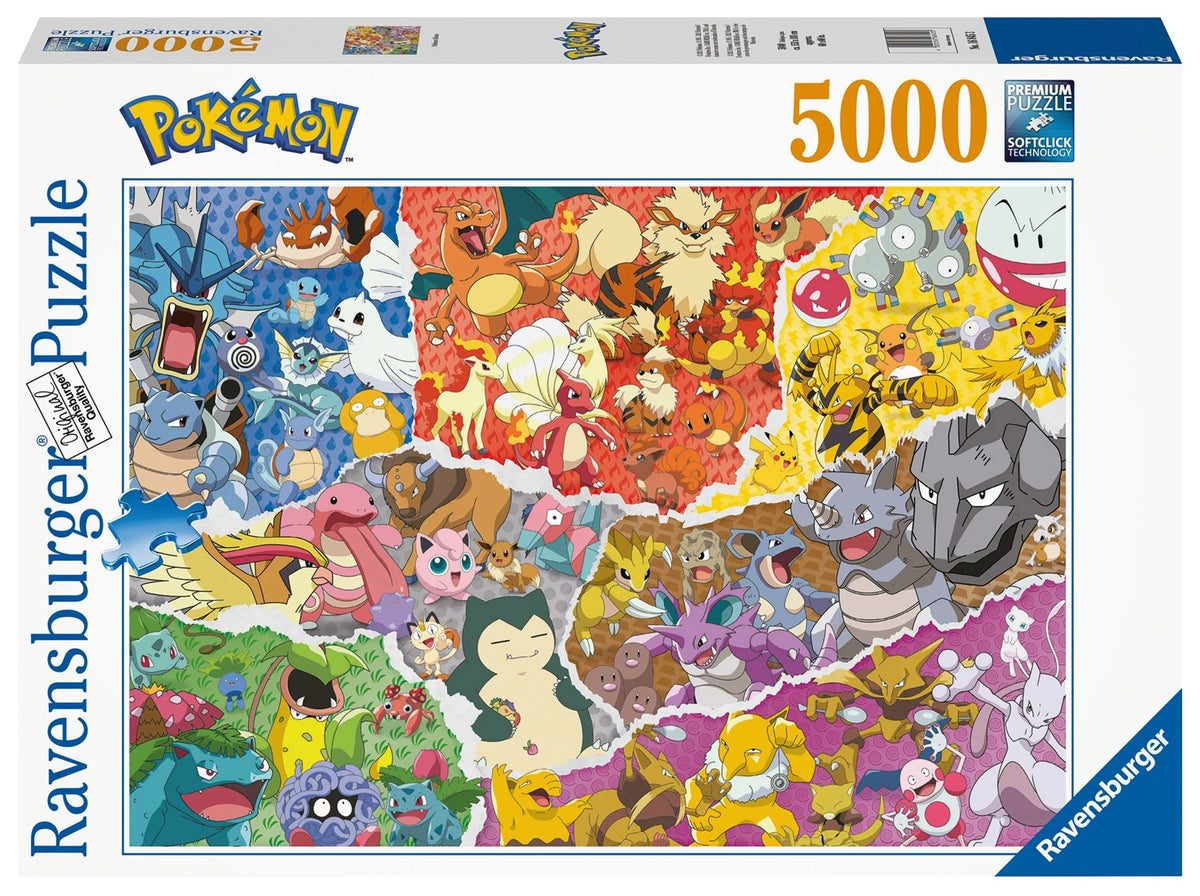 Puzzle: Erwachsenenpuzzle 5000 Teile - Pokémon - Allstars