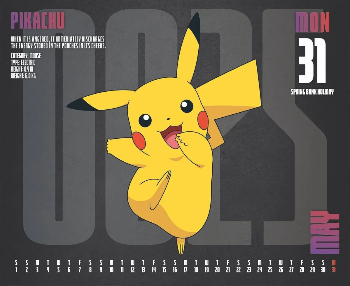 Pokémon Tagesabreißkalender 2027 – Ansicht