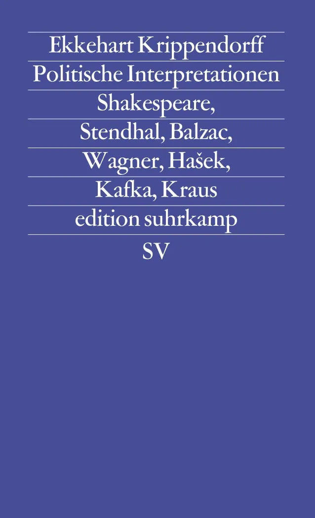 Buchcover von 'Politische Interpretationen' - Taschenbuch von Ekkehart Krippendorff