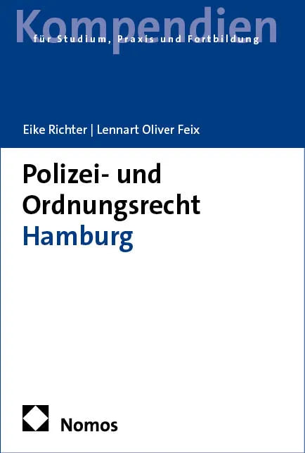 Cover: Polizei- und Ordnungsrecht Hamburg (E-Book) von Eike Richter