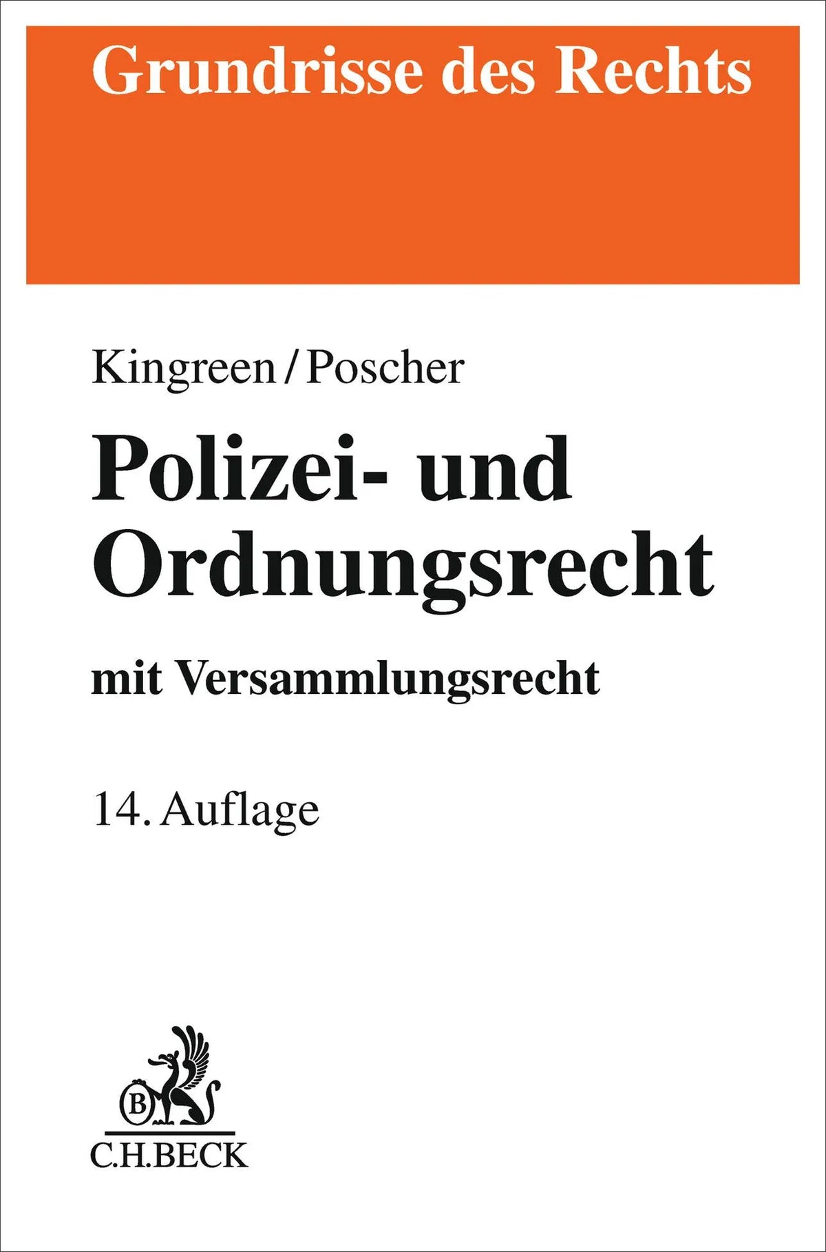 Cover: Polizei- und Ordnungsrecht (Taschenbuch) von Thorsten Kingreen