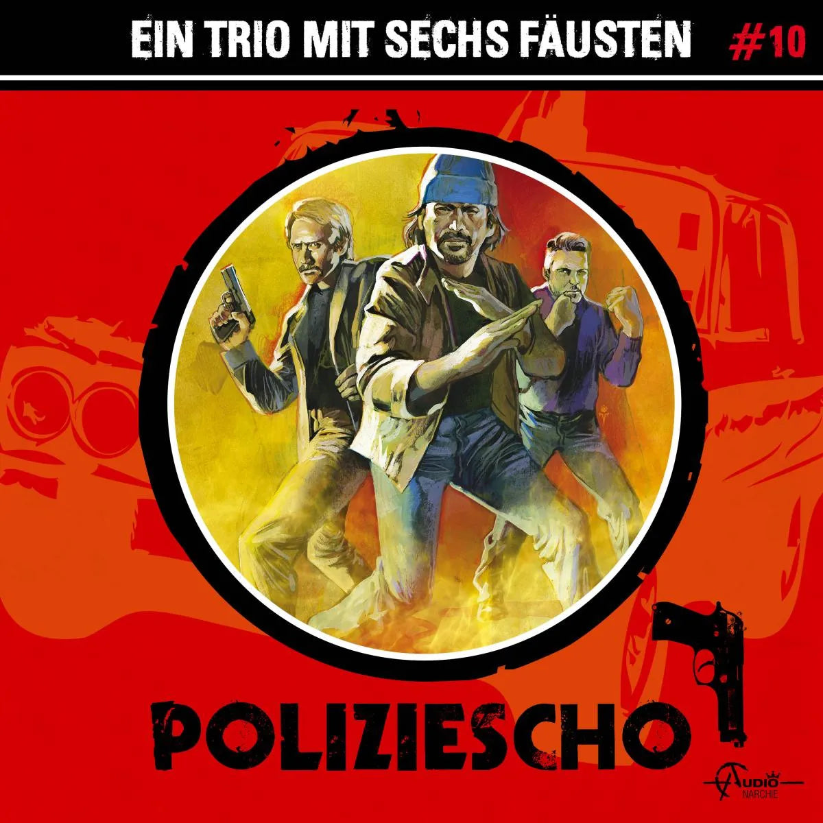 Cover: Poliziescho, Folge 10: Ein Trio mit sechs Fäusten (Hörbuch Download) von Markus Duschek