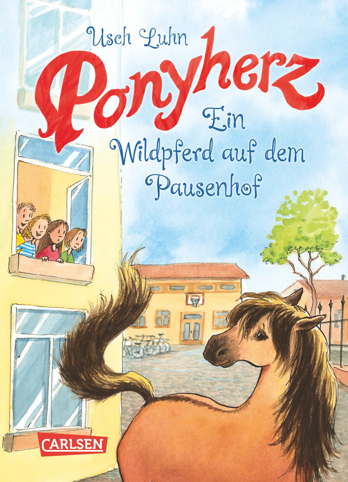 Buchcover von 'Ponyherz 7: Ein Wildpferd auf dem Pausenhof' - Gebundene Ausgabe von Usch Luhn