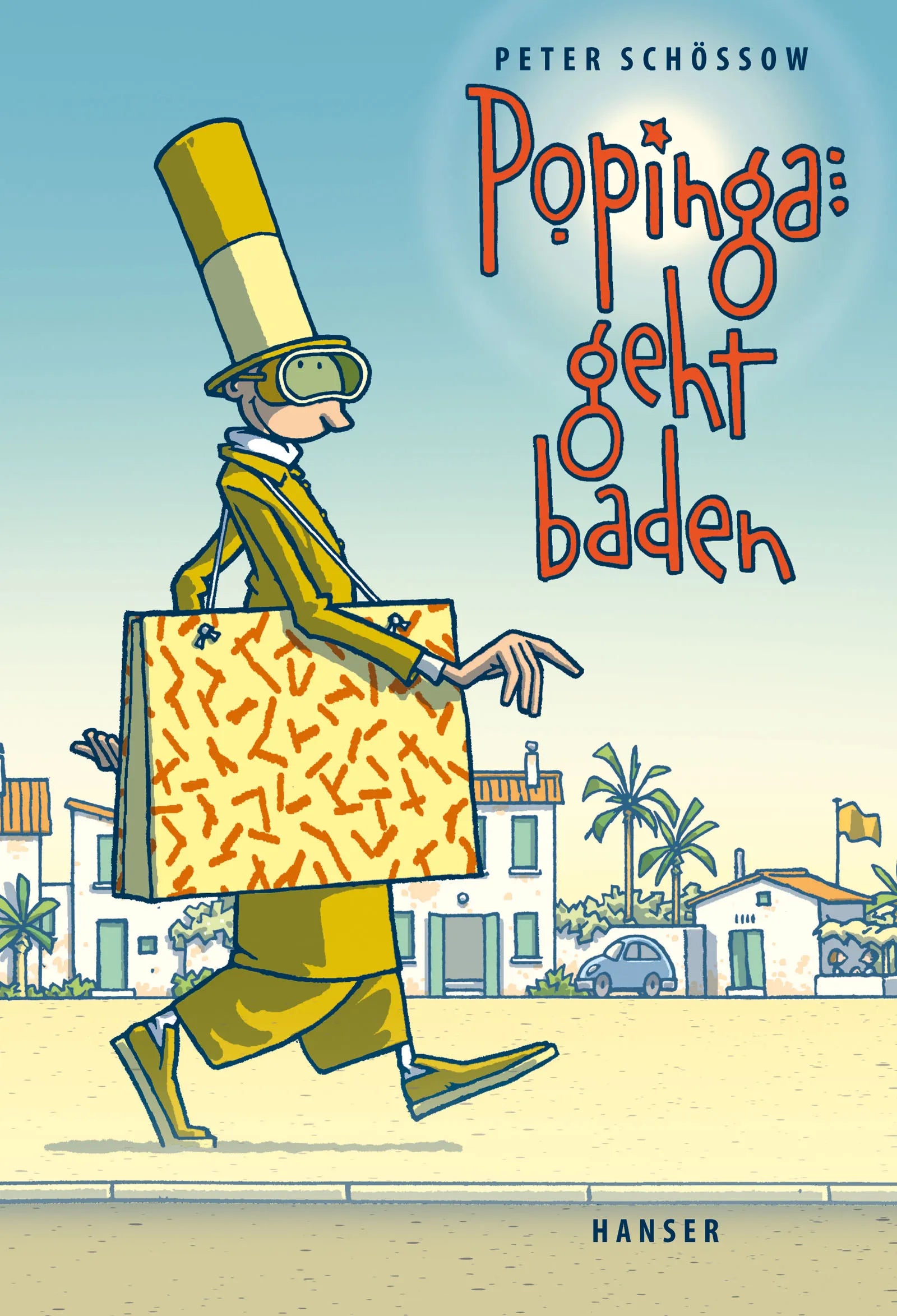Buchcover von 'Popinga geht baden' - Gebundene Ausgabe von Peter Schössow