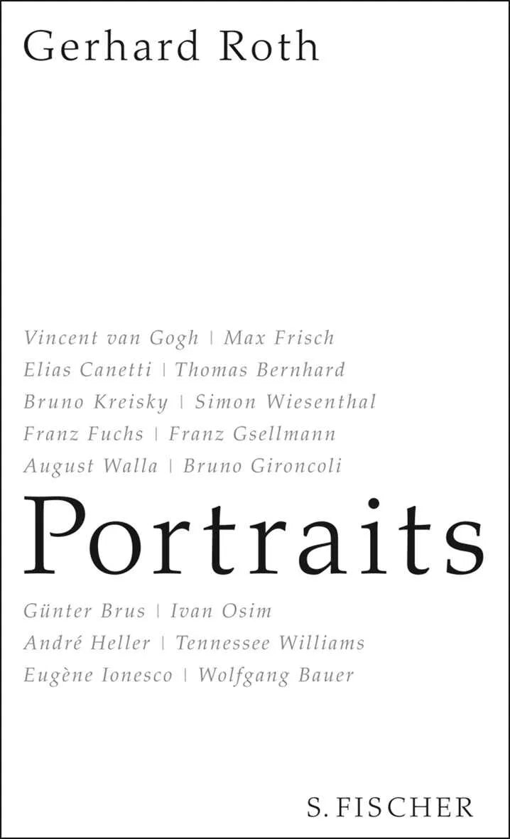 Buchcover von 'Portraits' - Gebundene Ausgabe von Gerhard Roth
