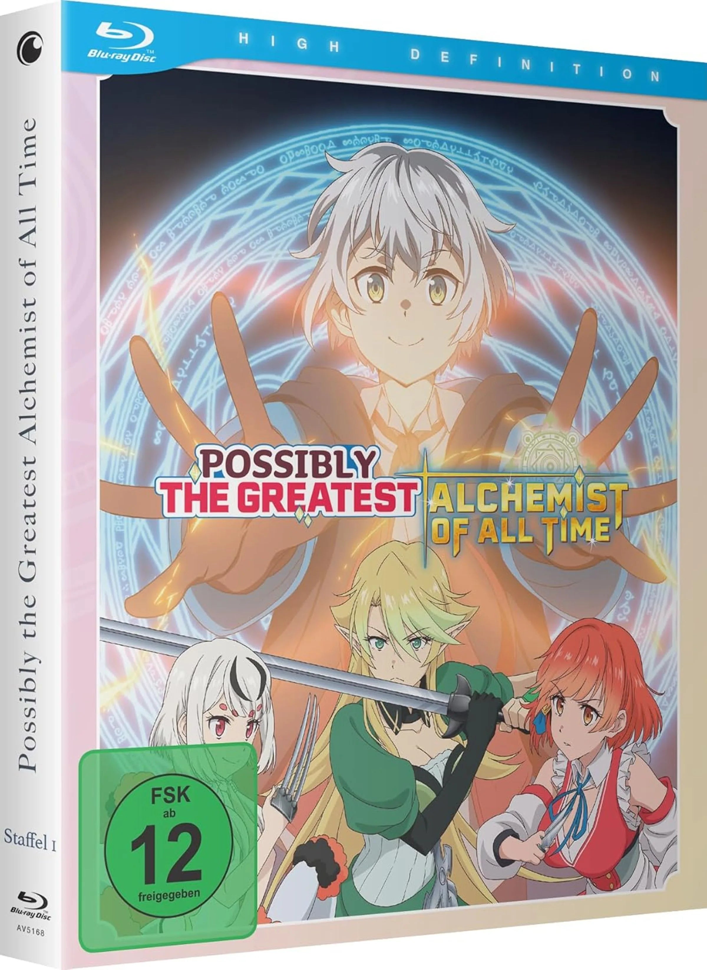 Blu-ray-Cover: Possibly the Greatest Alchemist of All Time - Ge. Regie: Naoyuki Kuzuya