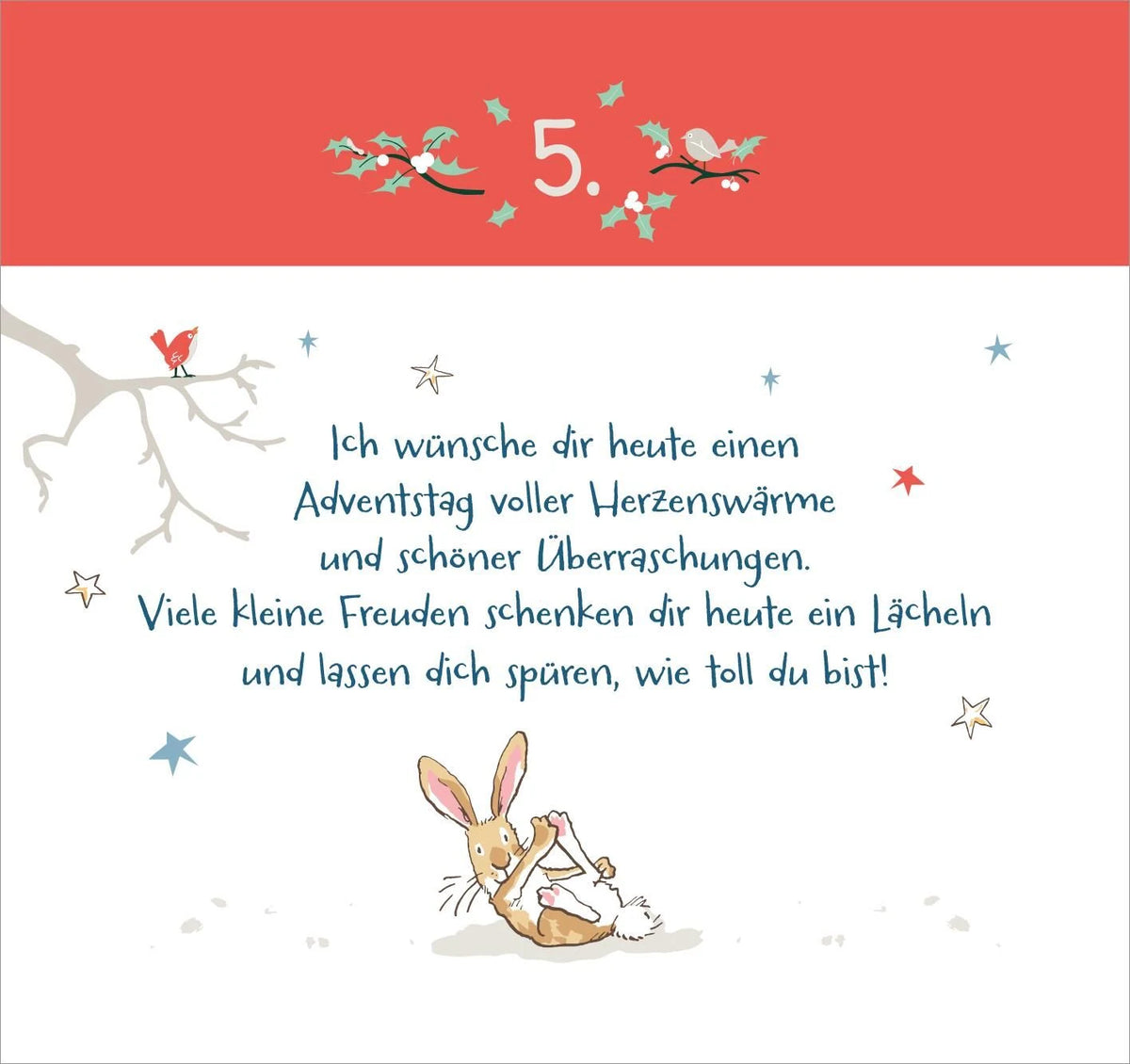 Postkarten-Adventskalender. Weißt du eigentlich, wie lieb ich dich hab? Weihnachtswünsche für dich – Ansicht
