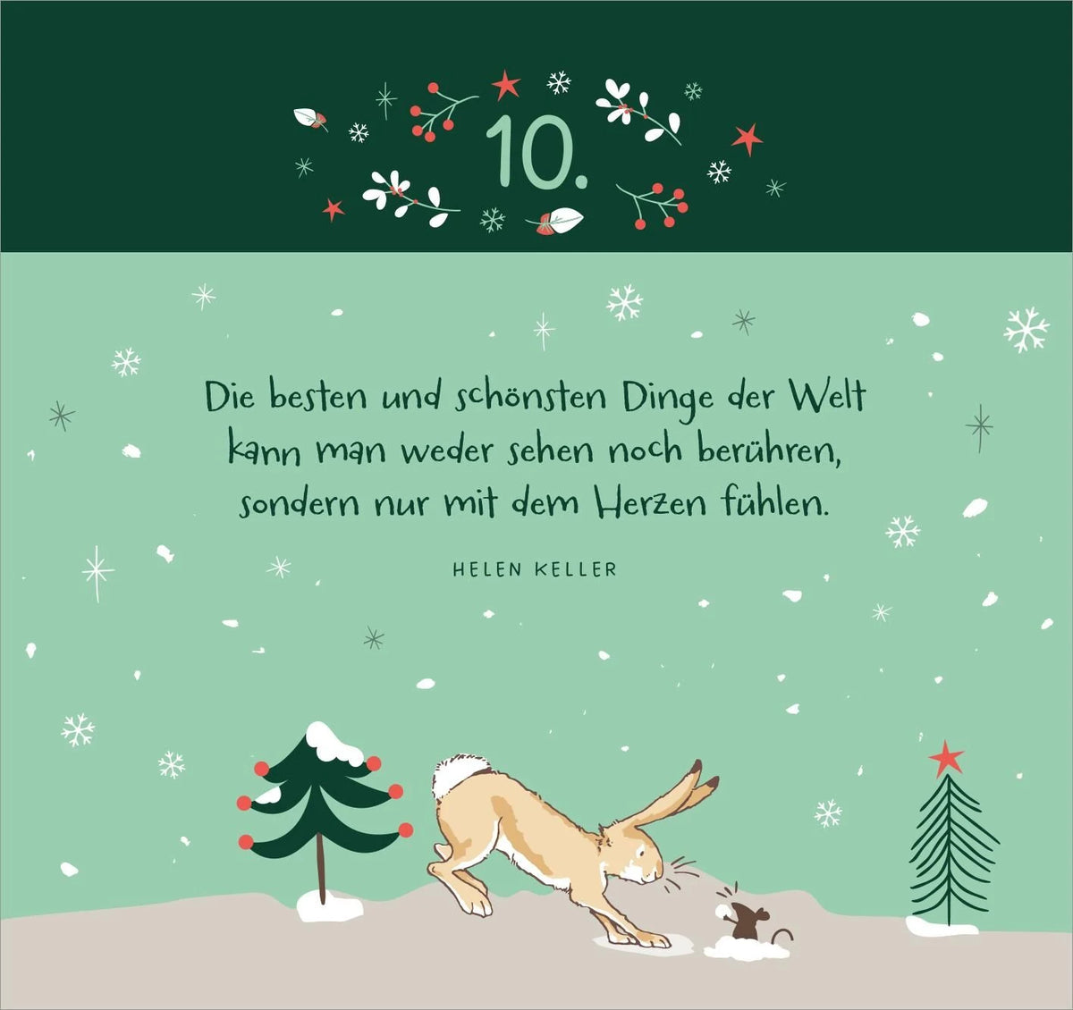 Postkarten-Adventskalender. Weißt du eigentlich, wie lieb ich dich hab? Weihnachtswünsche für dich – Ansicht