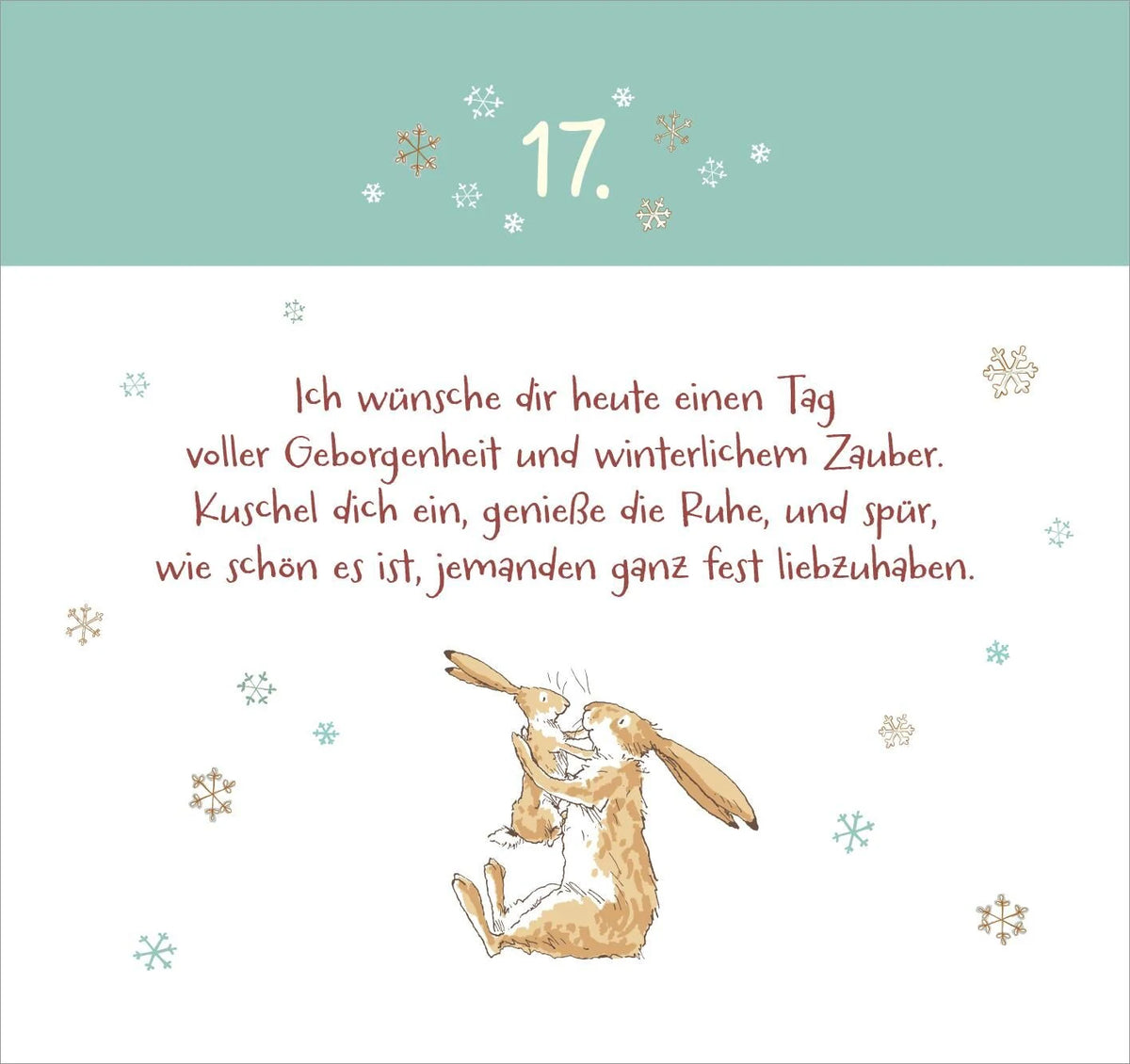 Postkarten-Adventskalender. Weißt du eigentlich, wie lieb ich dich hab? Weihnachtswünsche für dich – Ansicht