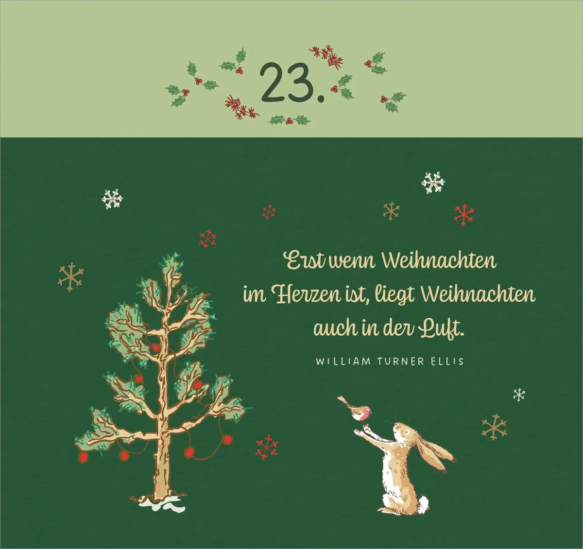 Postkarten-Adventskalender. Weißt du eigentlich, wie lieb ich dich hab? Weihnachtswünsche für dich – Ansicht