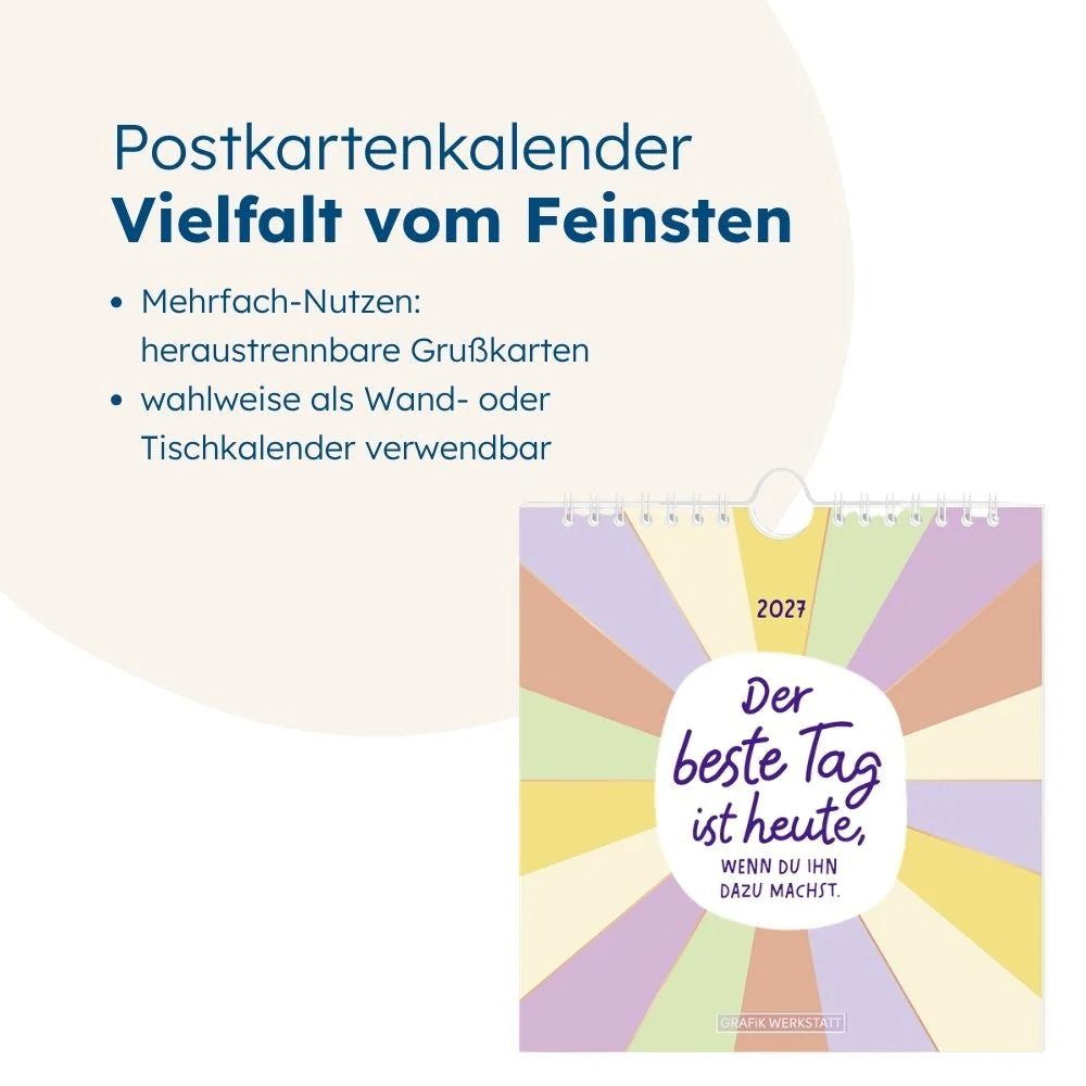 Postkartenkalender 2027 Der beste Tag – Ansicht